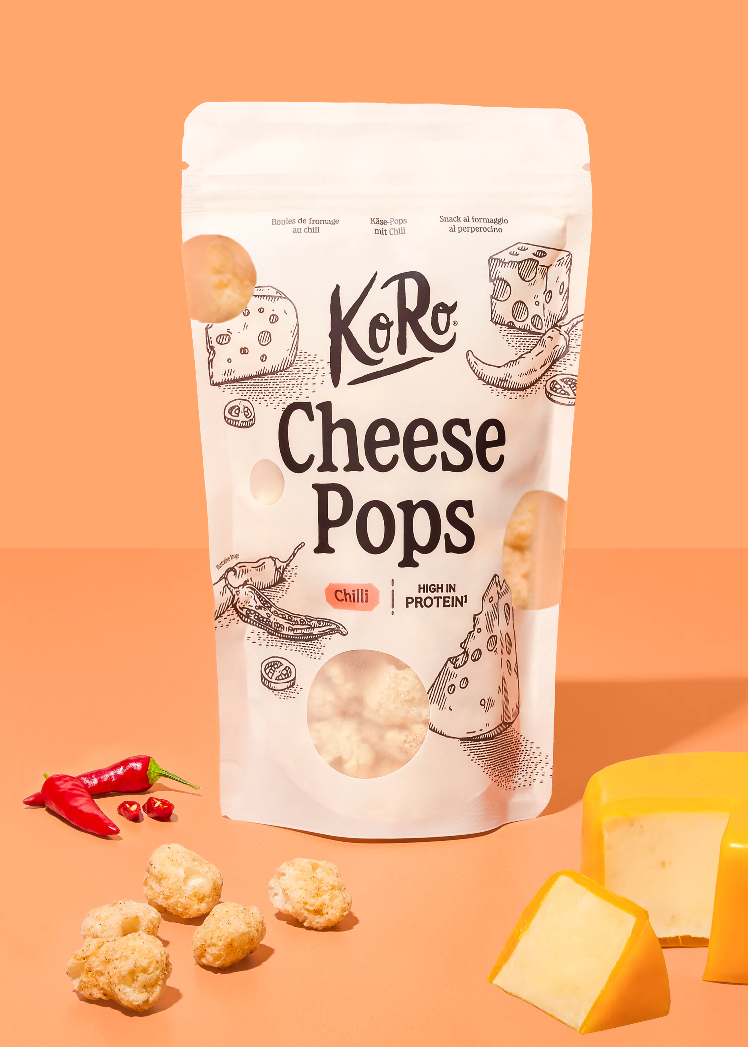 Cheese pops gouda-chili 50 g