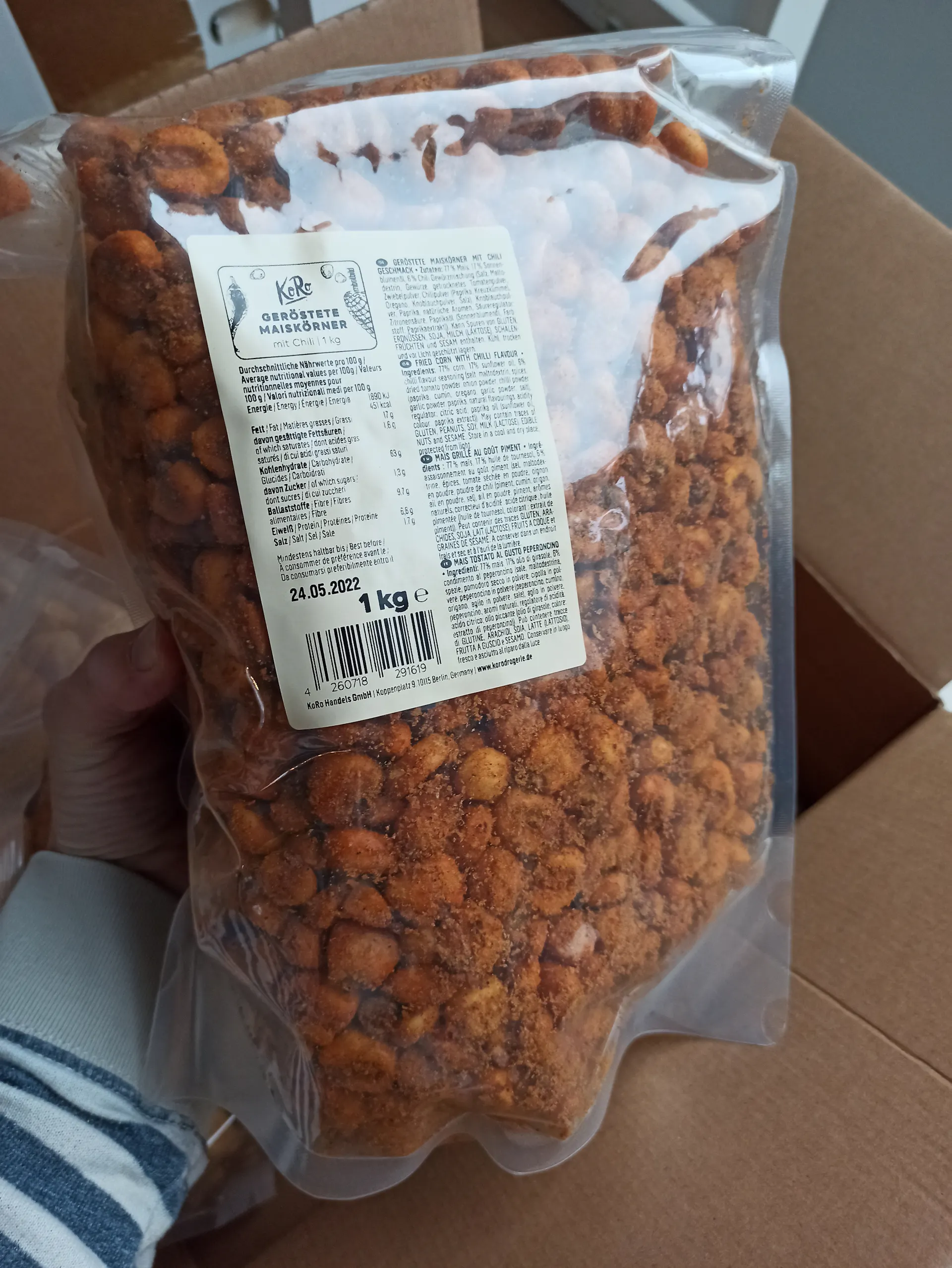 Geröstete Maiskörner mit Chili kaufen | KoRo