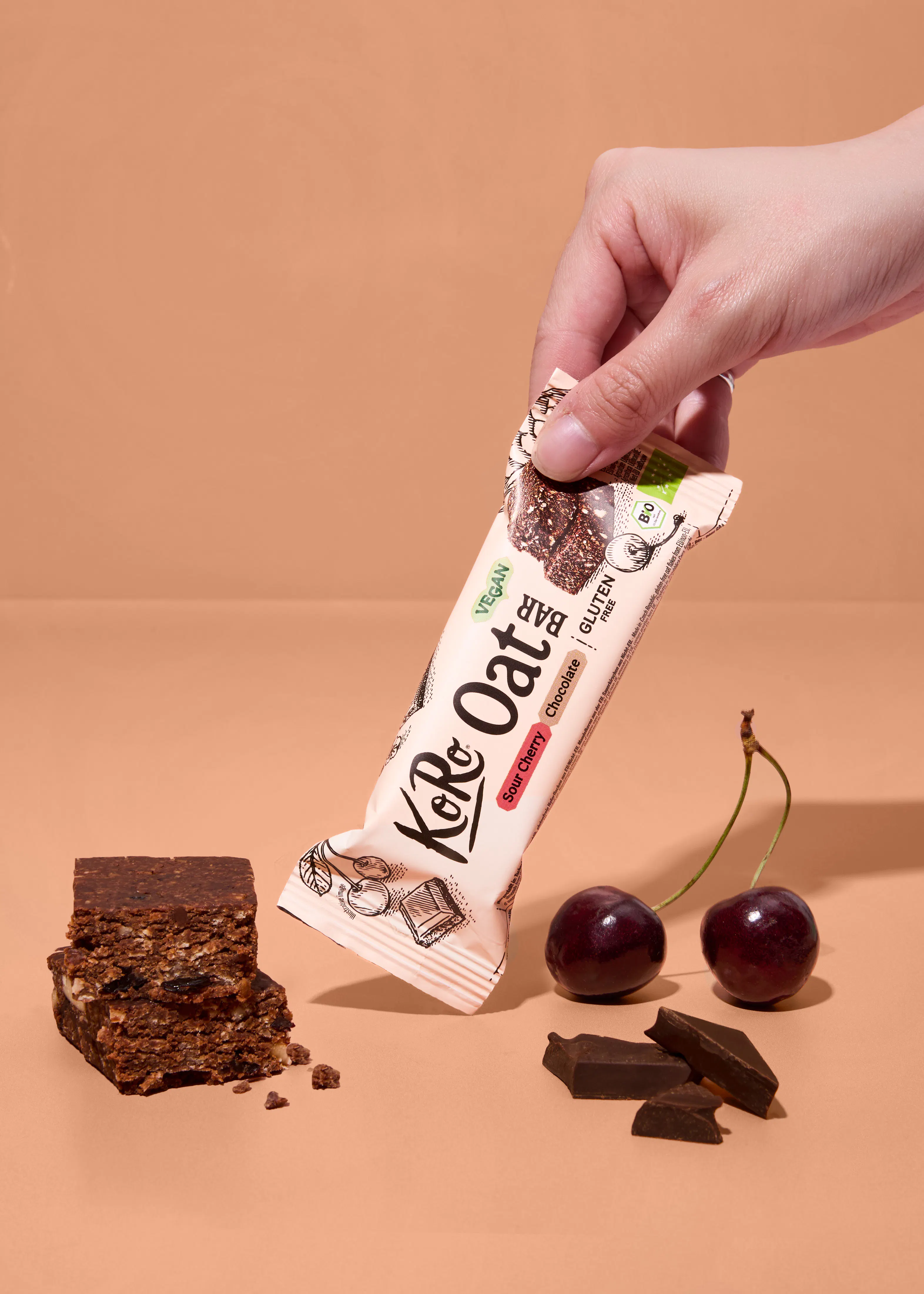 Bio flapjack sour cherry chocolate | 60 g