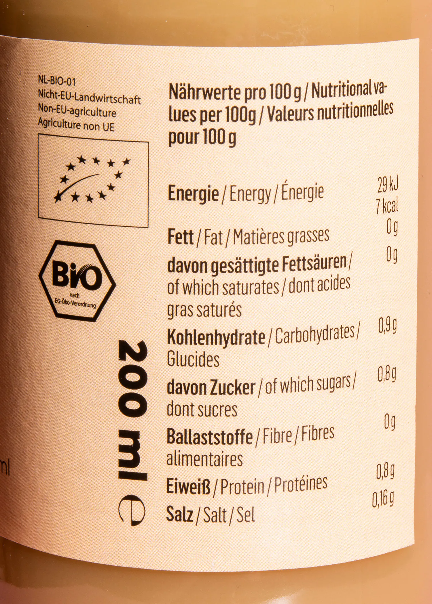 Shot de gingembre bio 200 ml