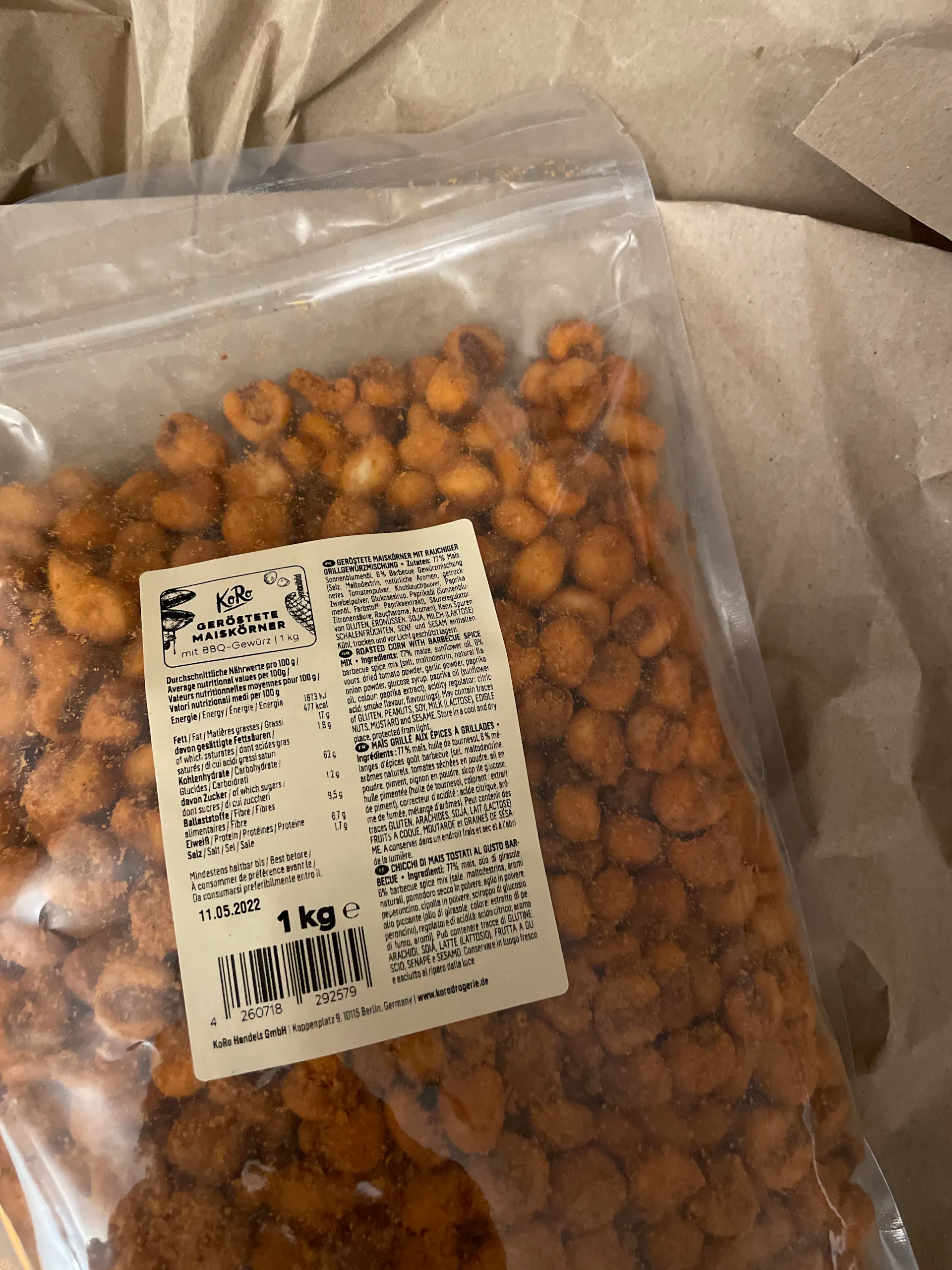 Geröstete Maiskörner mit BBQ-Gewürz kaufen | KoRo