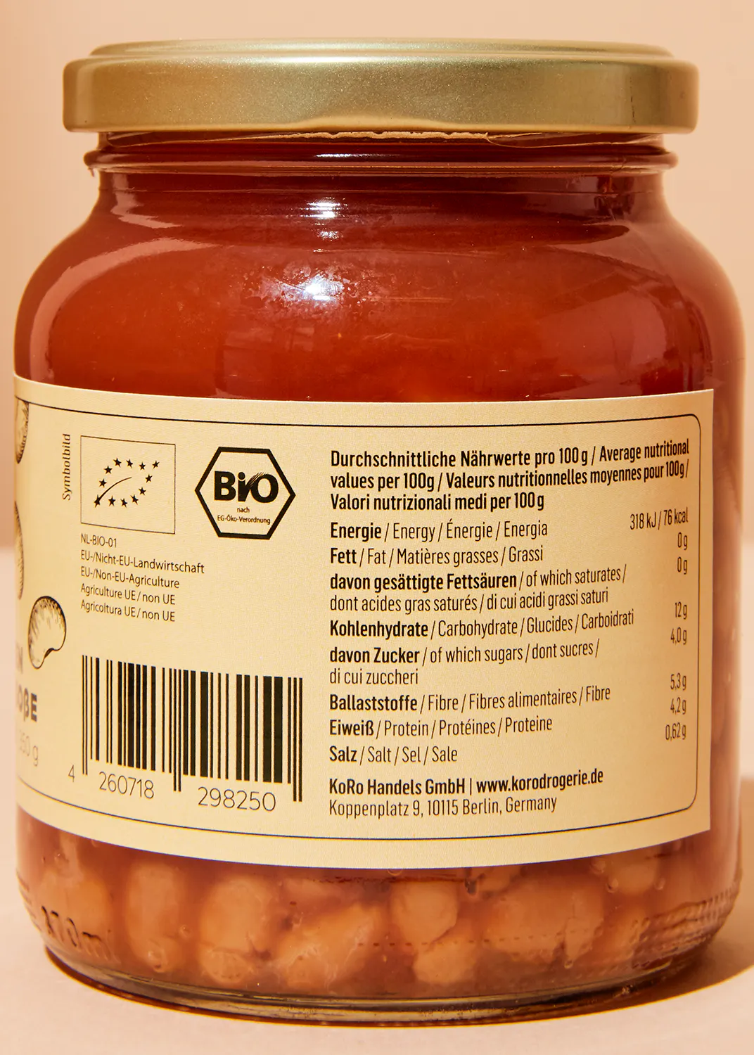 Ekologiska vita bönor i tomatsås 350 g