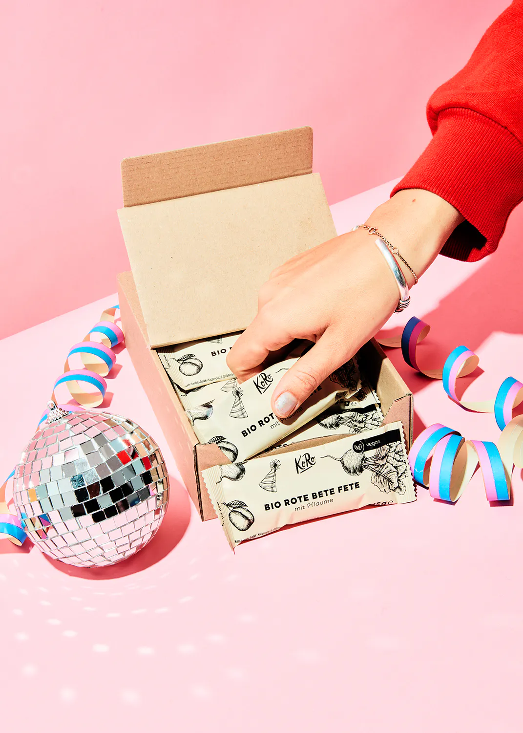 Ekologisk Raw Bar, dadel & rödbeta 20 x 45 g