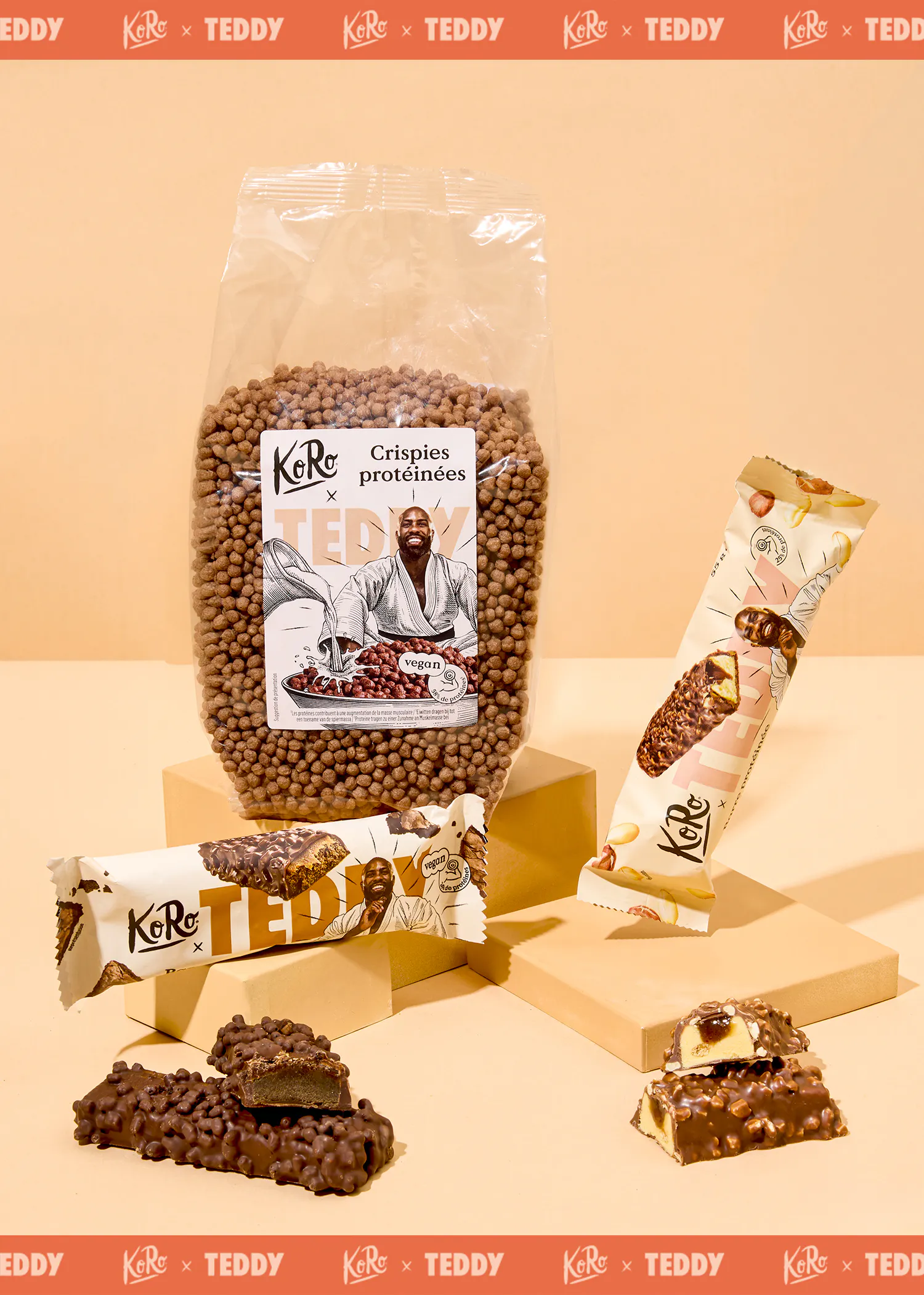 Crispies Protéinées au cacao x Teddy Riner 250 g