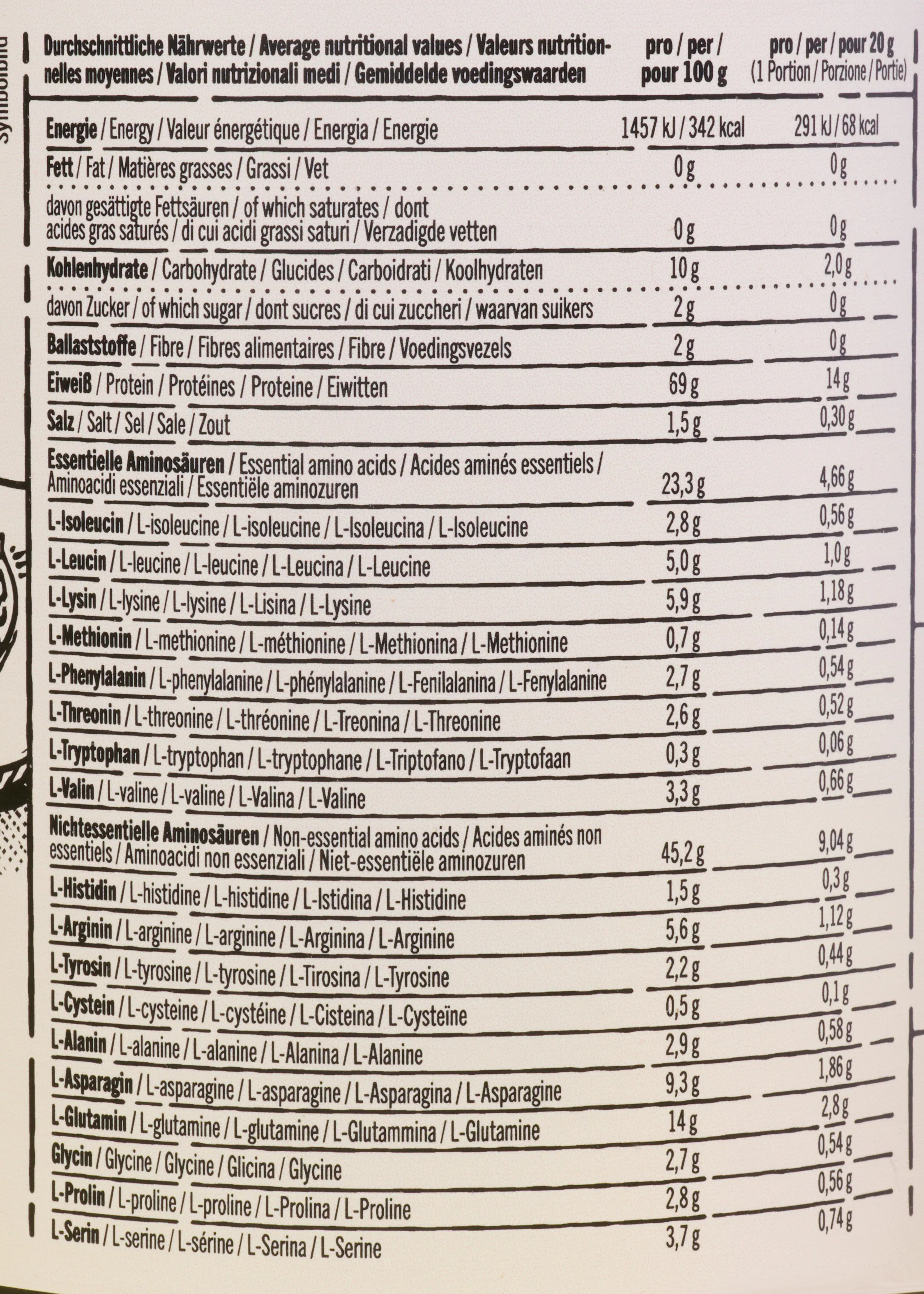 Vegan clear protein peach ice tea 300 g