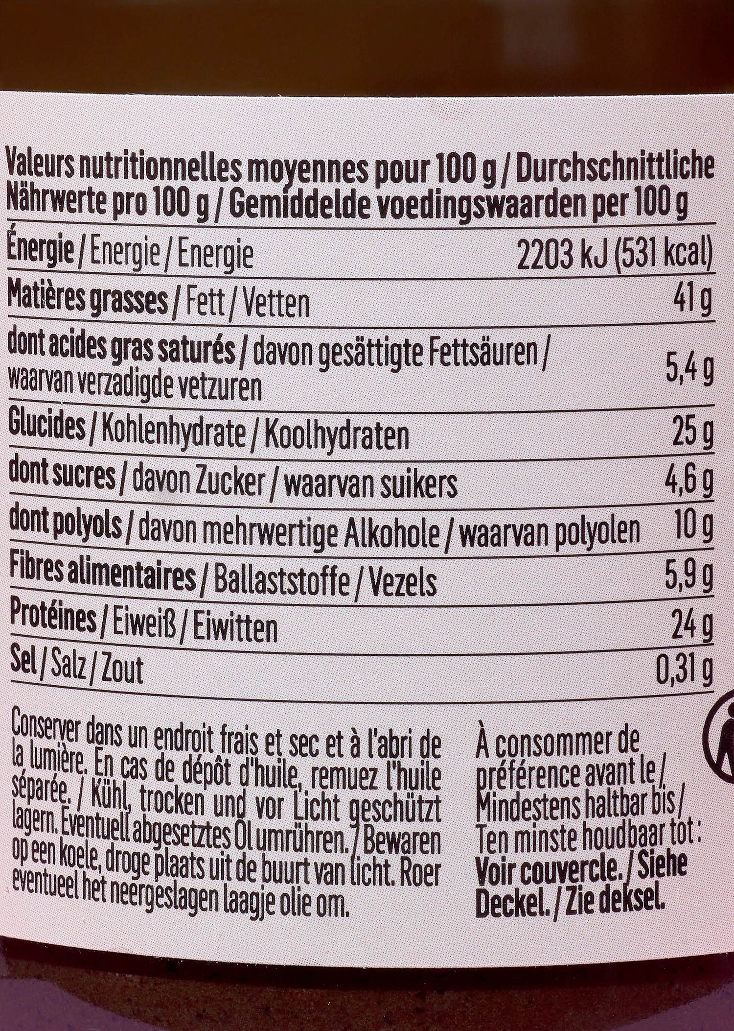 Pâte à tartiner protéinée vegan noisette-cacao x Teddy Riner 200 g