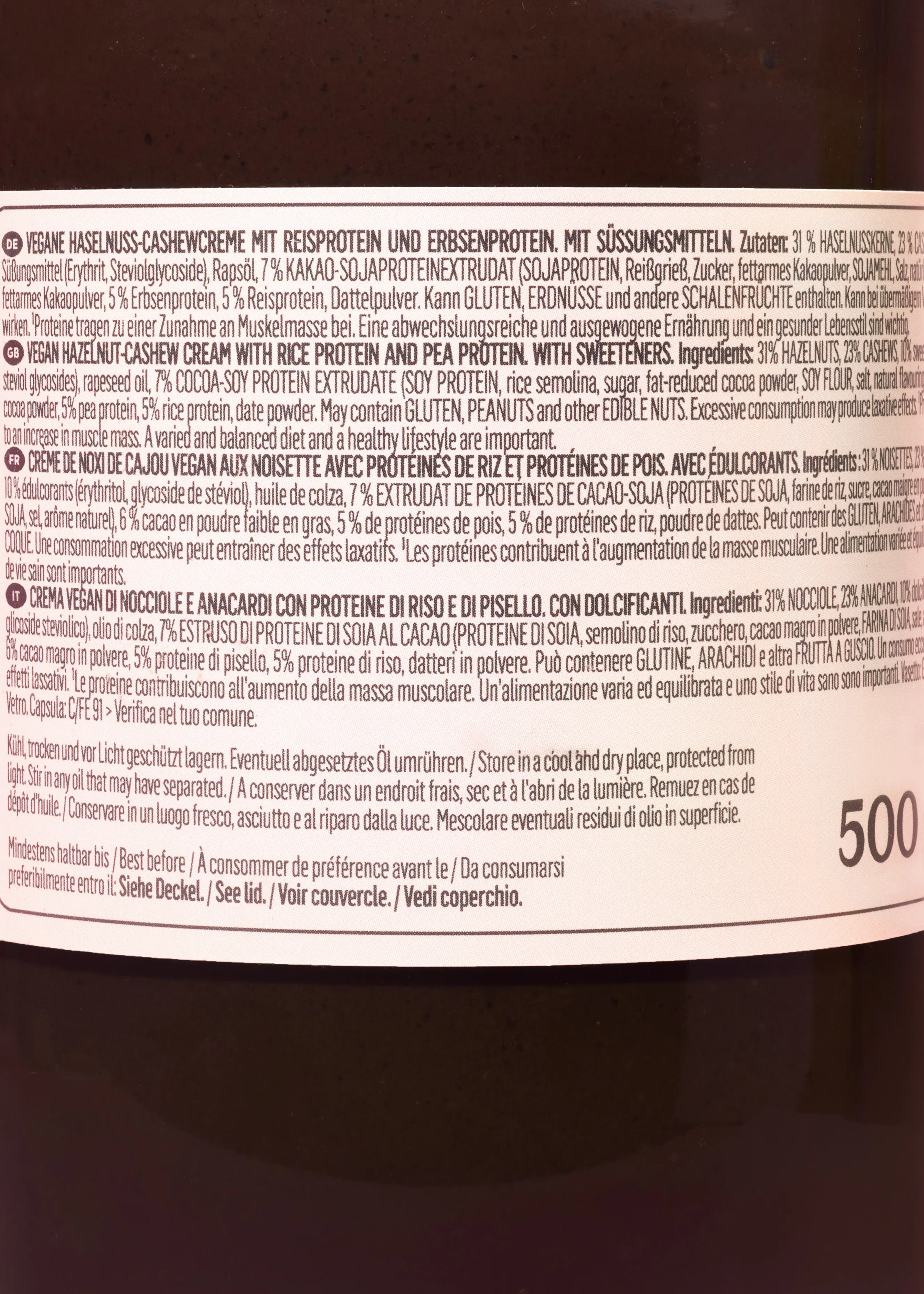 Vegan crunchy proteinspread hazelnoot-cacao kopen | KoRo