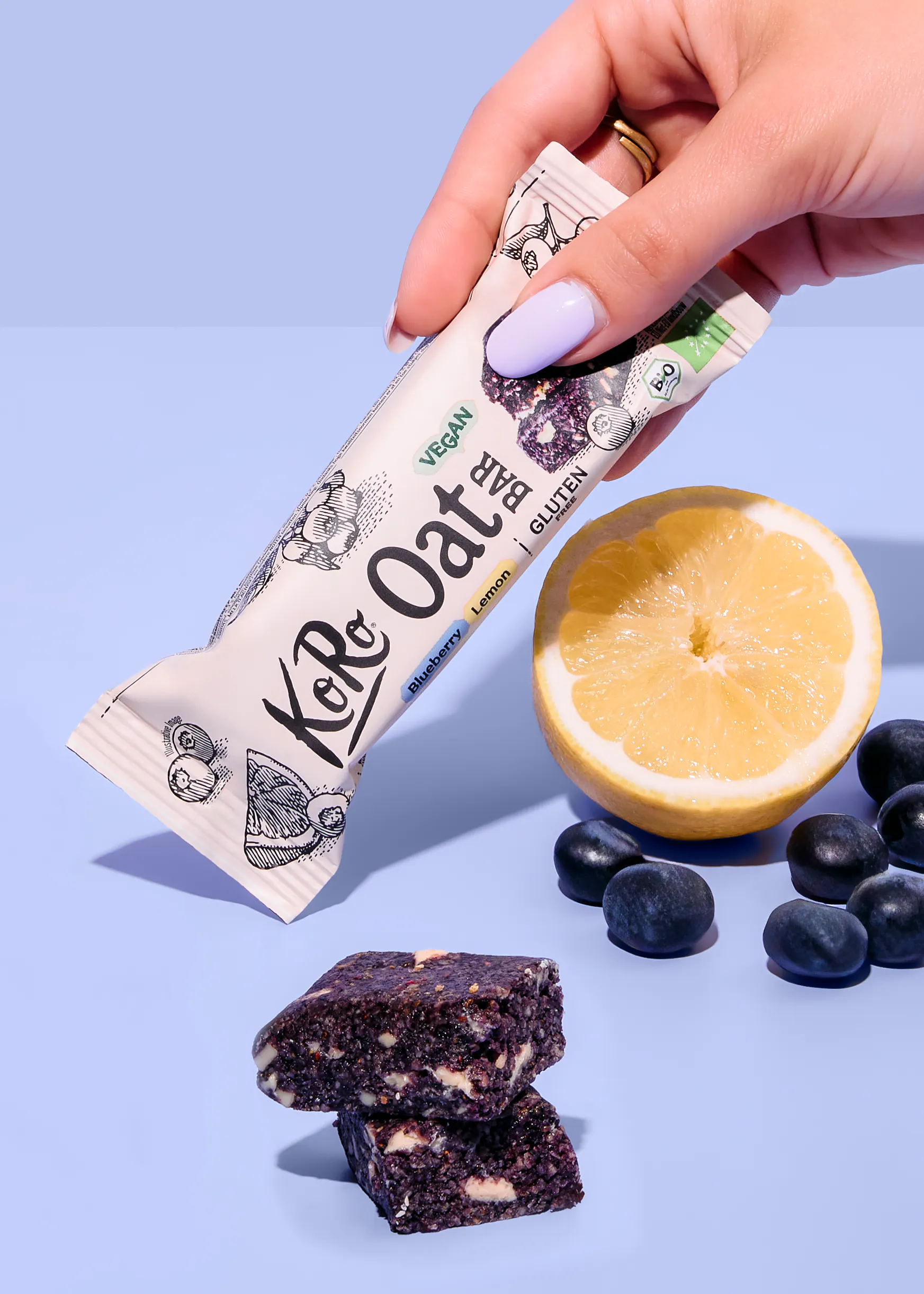 Organic blueberry & lemon oat bar 60g 