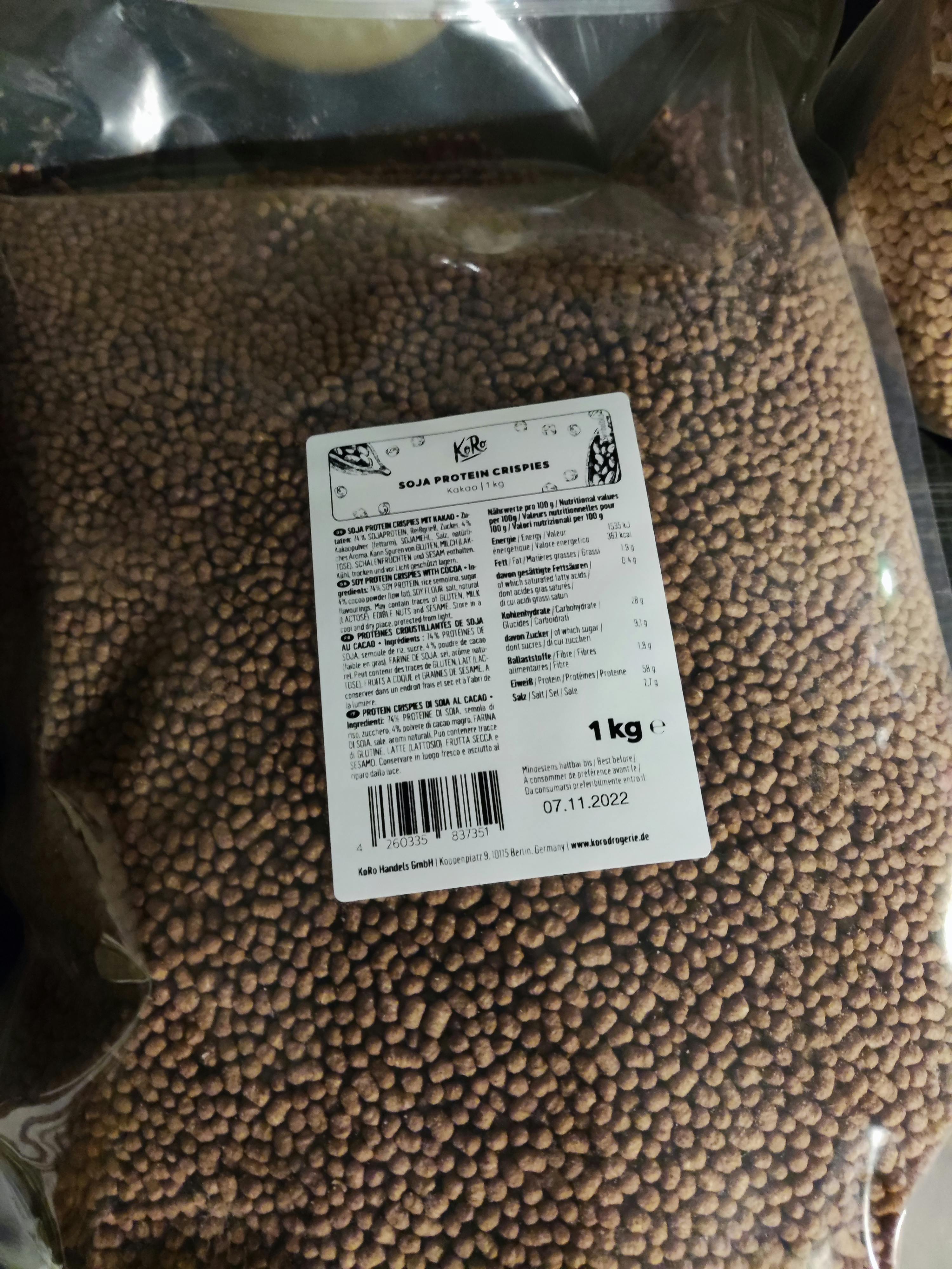 KoRo - Soja crispies (60 %) 1 kg : : Epicerie