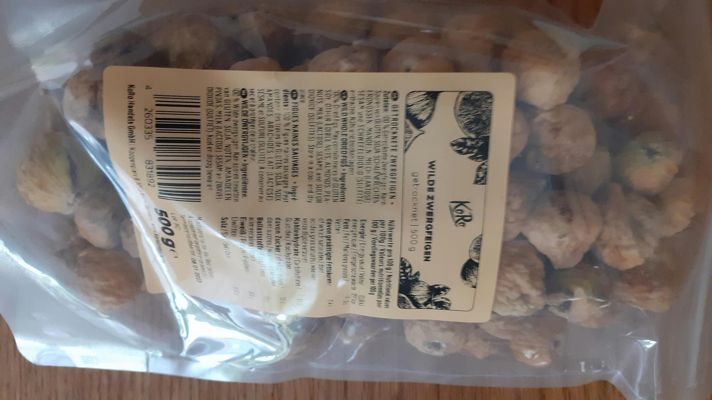 l' arrière d' un sac en plastique contenant des figues