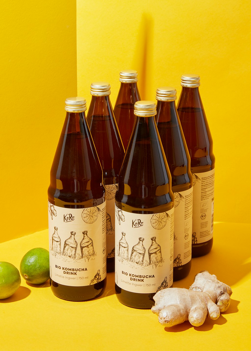 Compra kombucha biológico de gengibre e lima KoRo Portugal