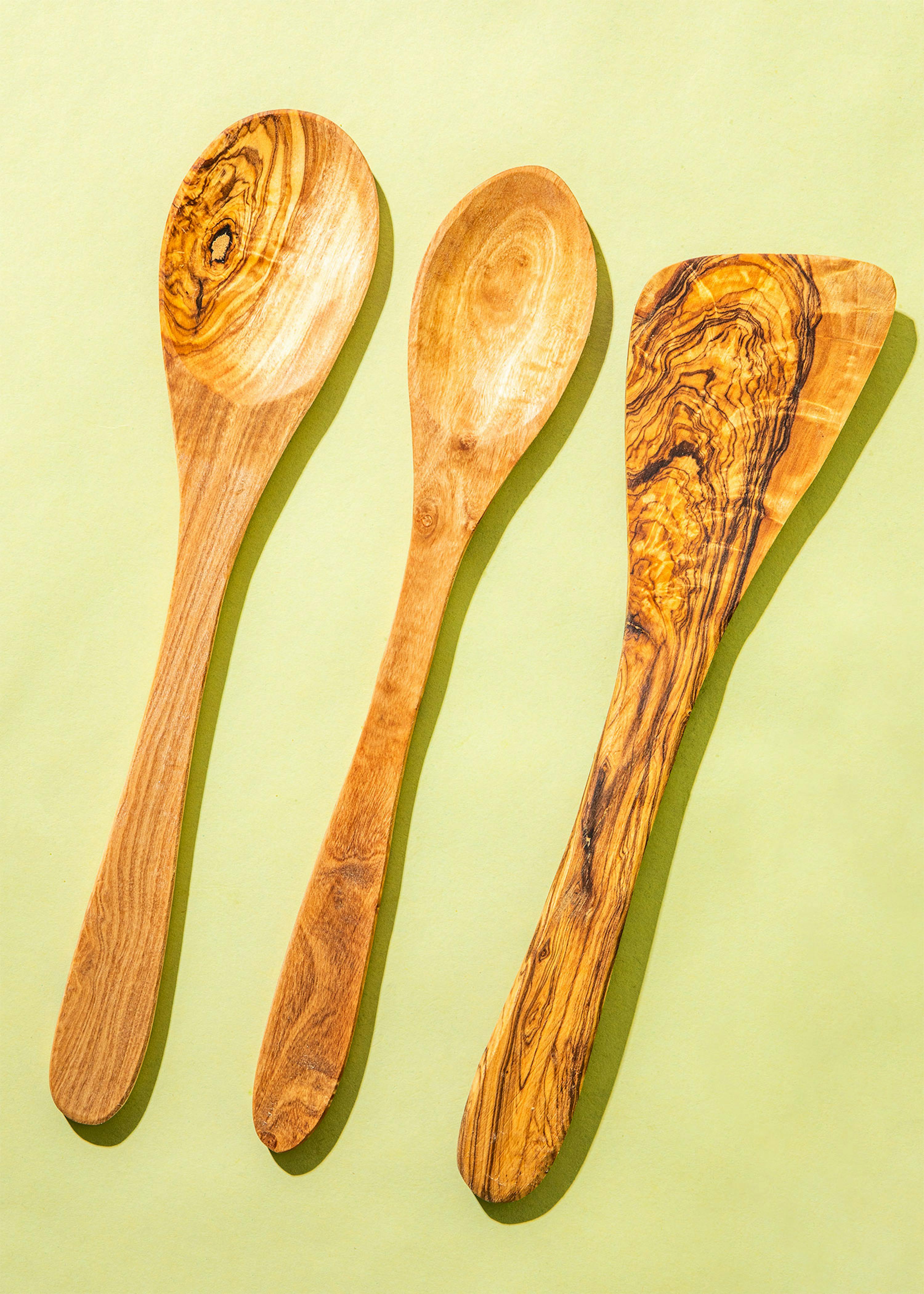 Set di cucchiai da cucina in legno d'ulivo | 3 pezzi