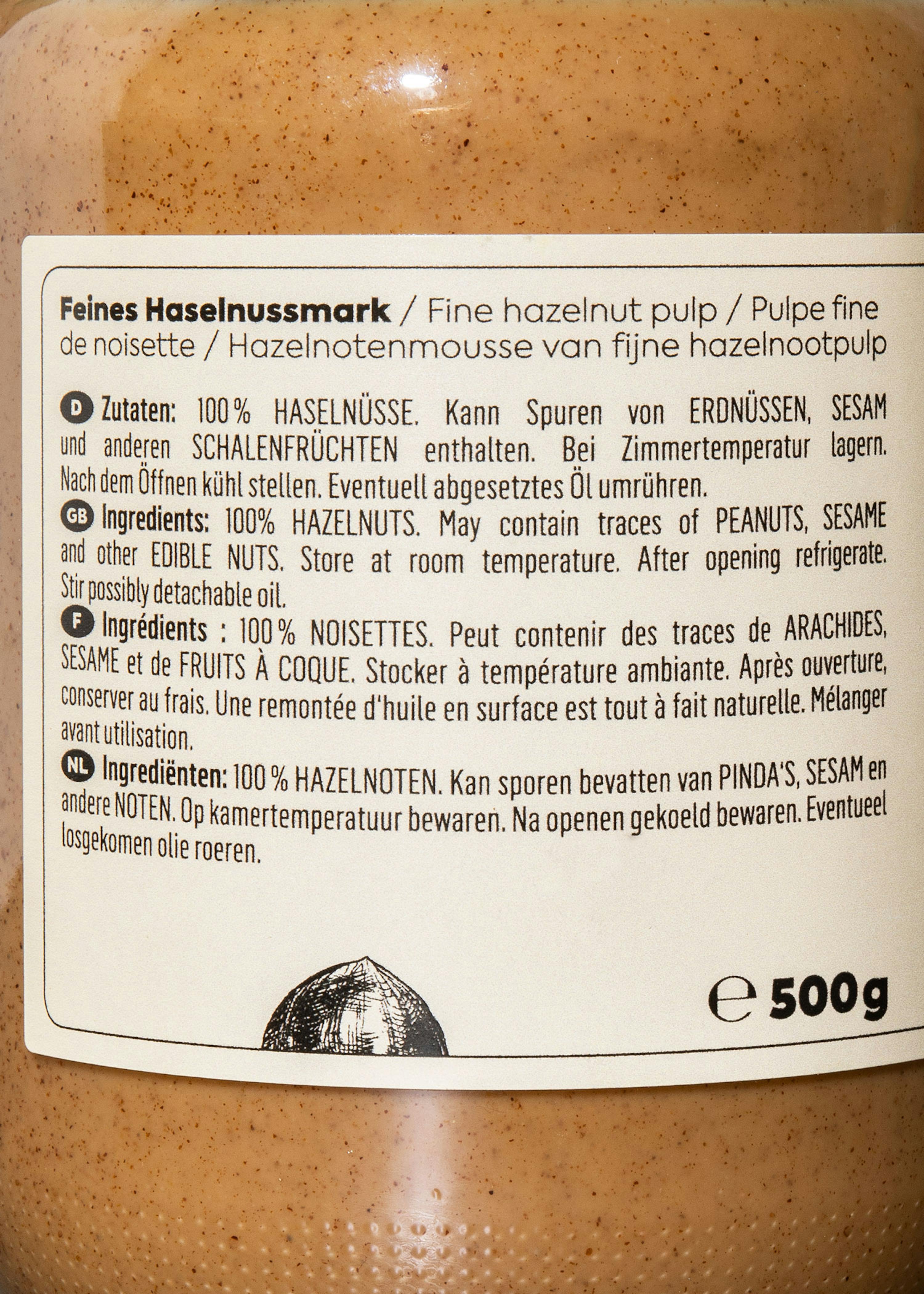 purée de noisette BIO*. 39,90€/kg - Purées d'oléagineux