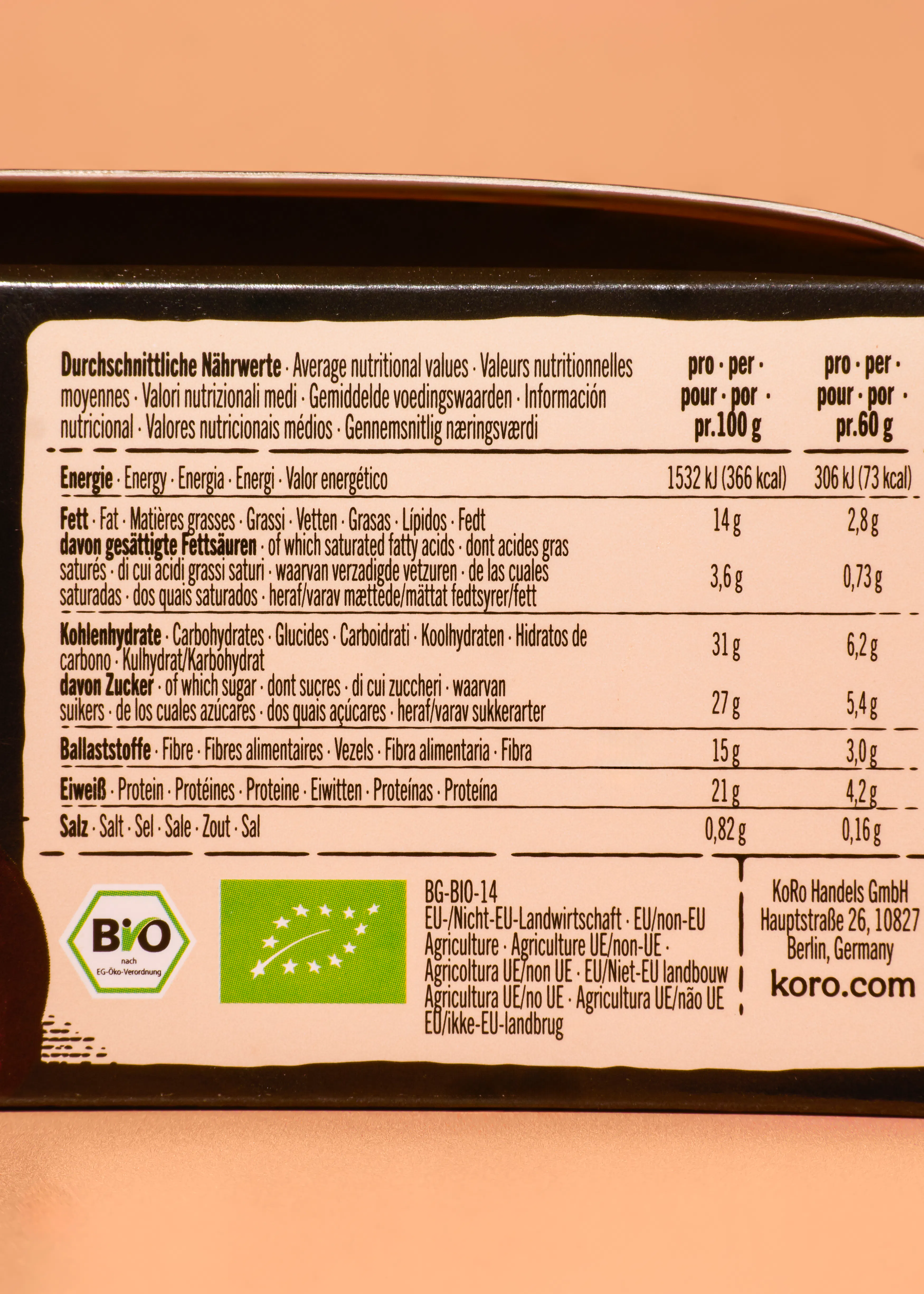 Bio Protein Duo Dark Choc Cashew Caramel Style | 12 x 2 x 20 g