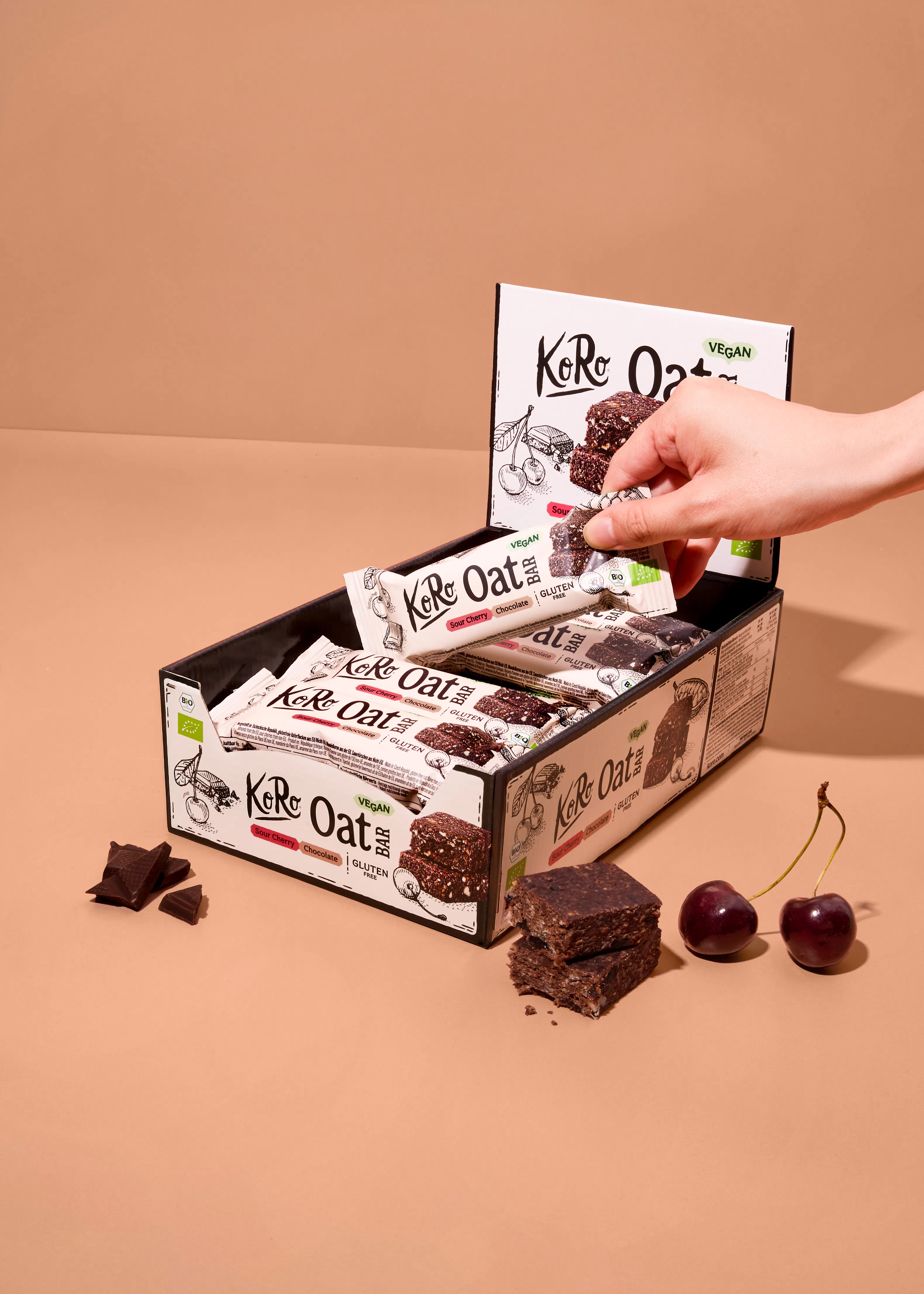 Bio Oat Bar Sour Cherry Chocolate | 15 x 60 g