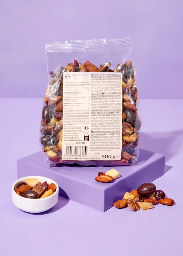 Mélange pomme-cannelle avec amandes chocolatées et noix de pécan 500 g