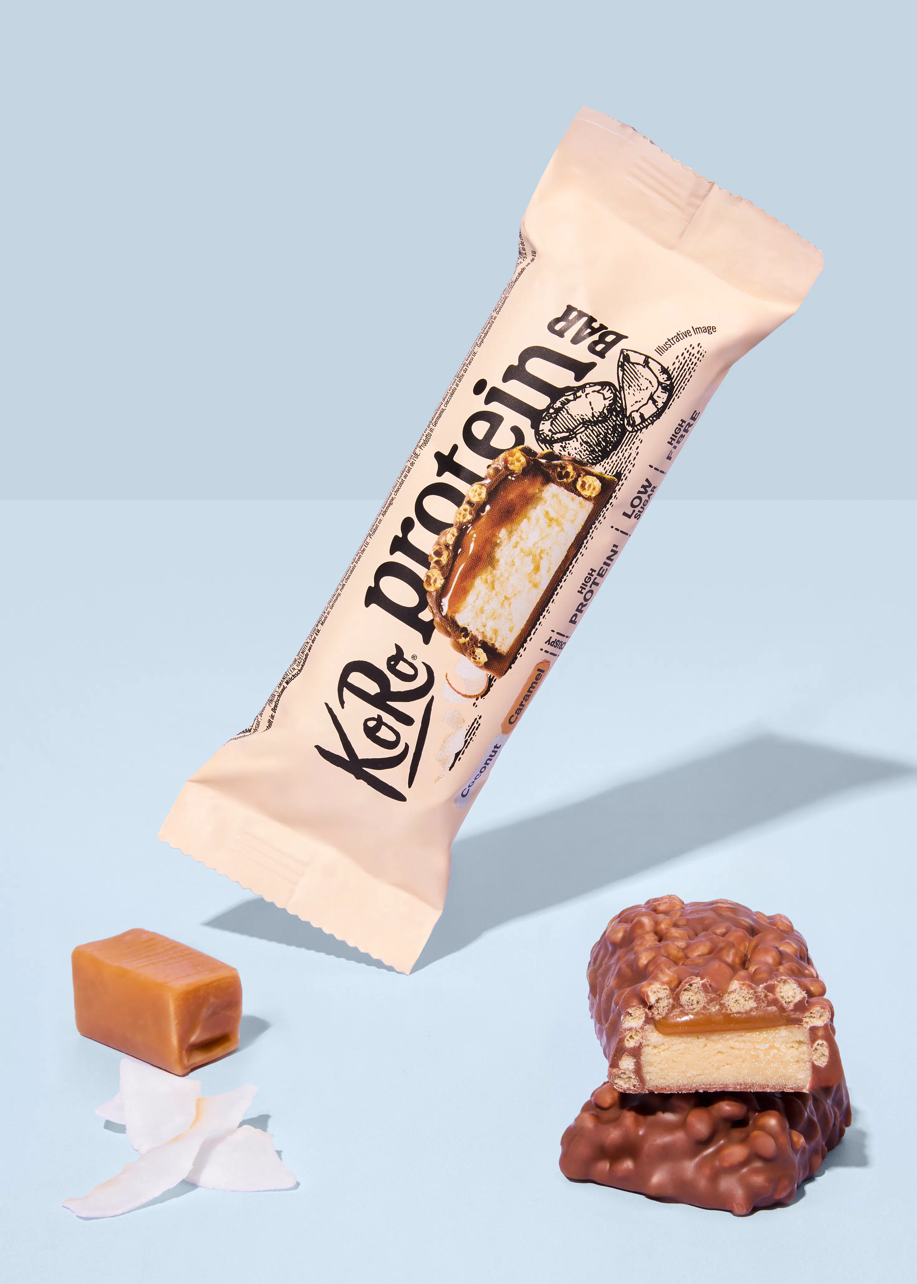 Crispy protein bar coconut caramel style | 60 g
