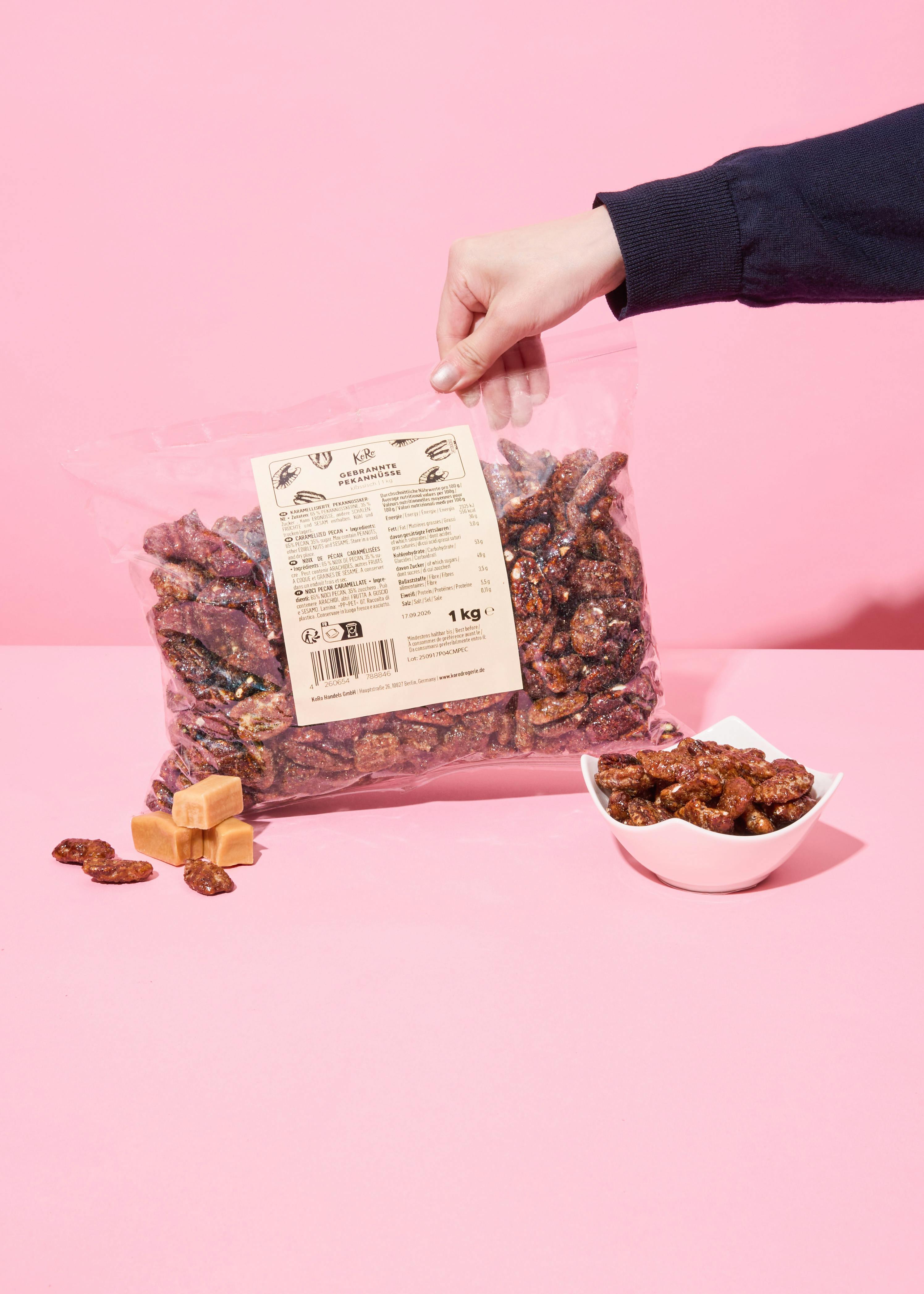 4260654788846 - Gebrannte Pekannüsse 1 kg 4260654788846 - Gebrannte Pekannüsse 1 kg