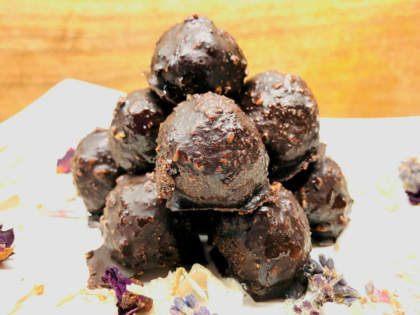 Delicious hazelnut chocolate balls