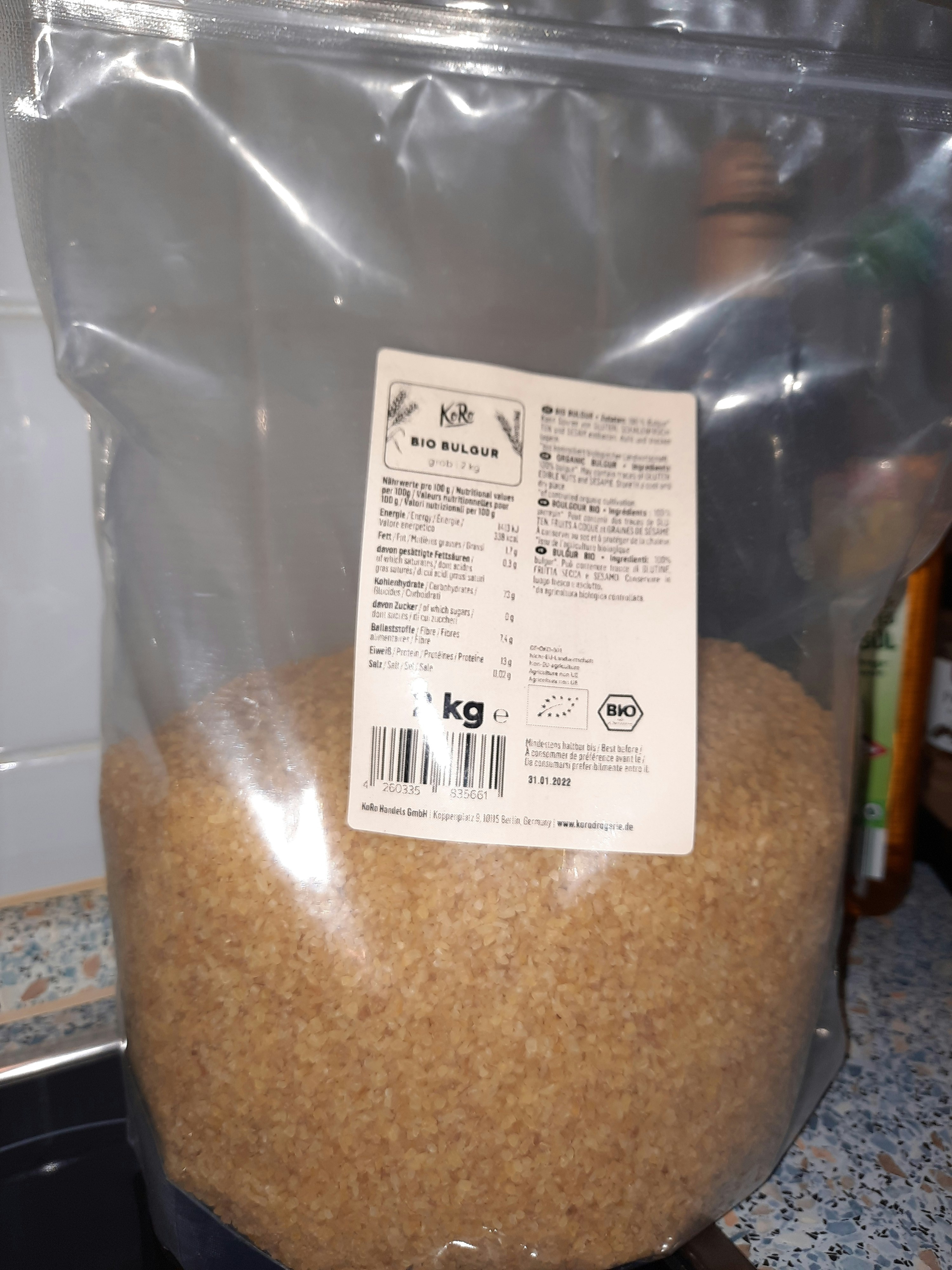 Bio Bulgur 2 kg kaufen KoRo Germany