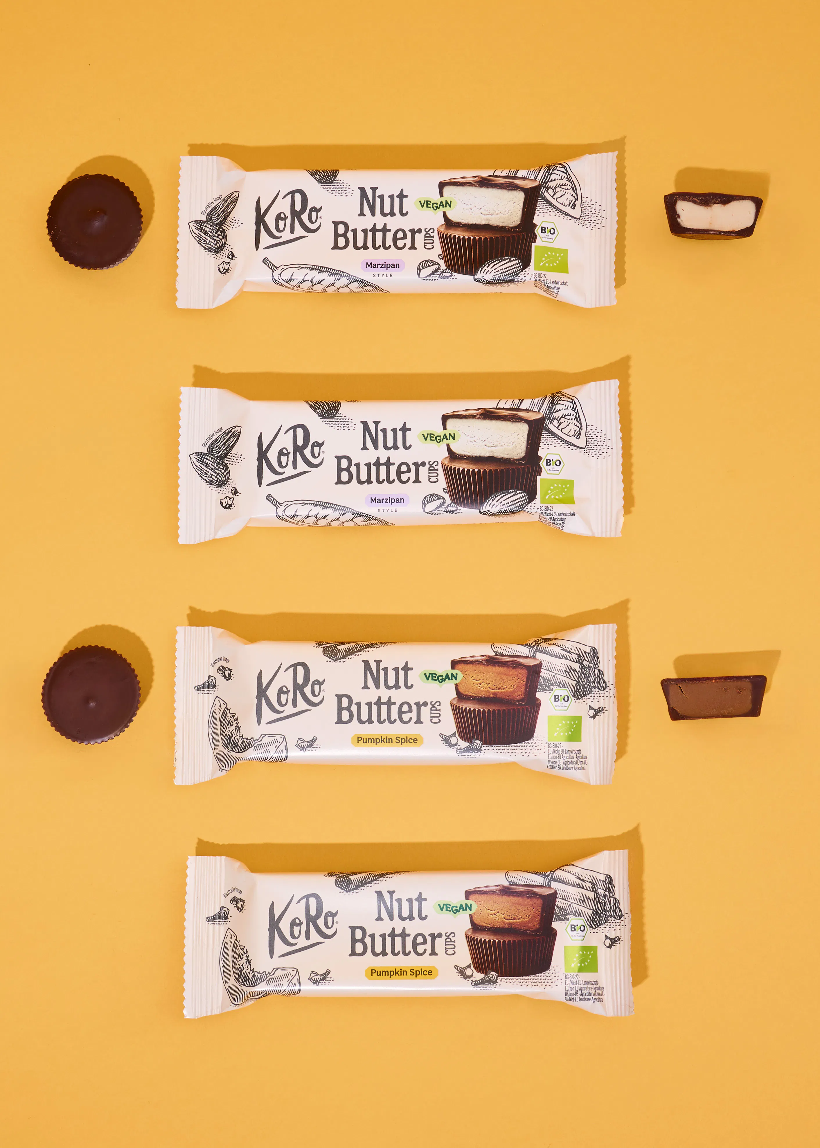 Lot d’automne : sélection de Nut Butter Cups bio | 4 × 3 × 13 g