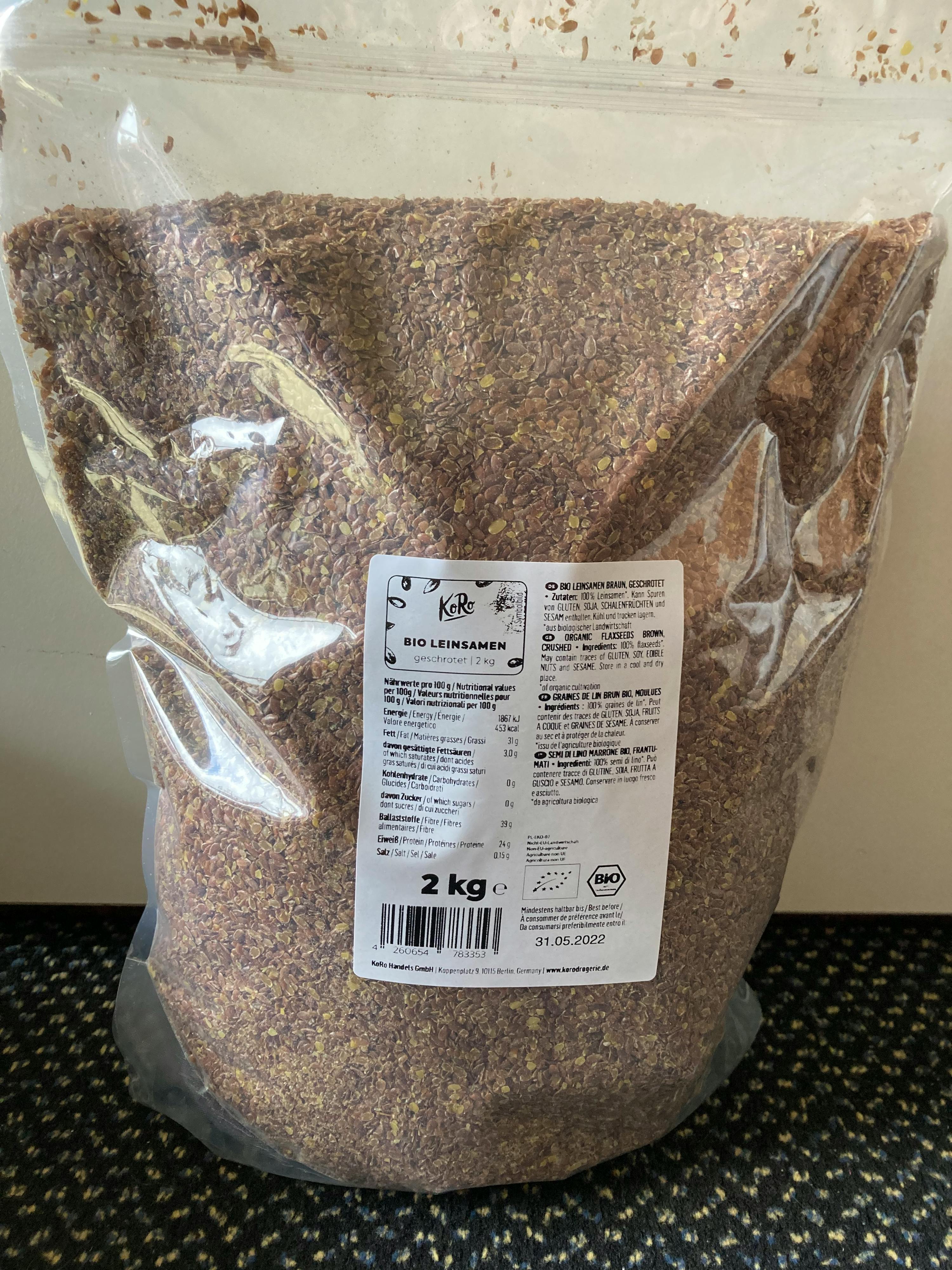 Semillas de lino orgánico molido – 16 oz 2 unidades