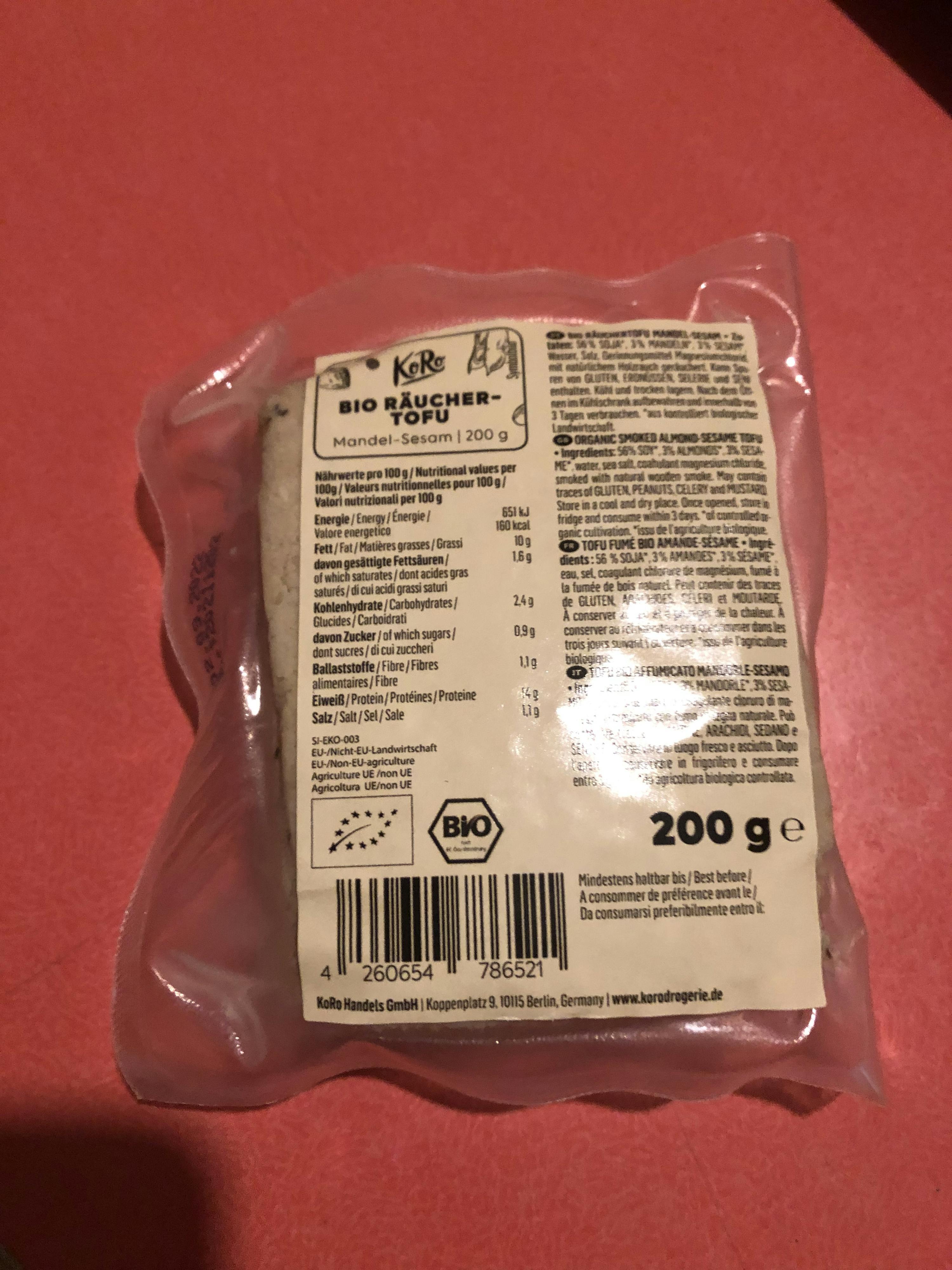 Biologische gerookte tofu kopen KoRo Nederland