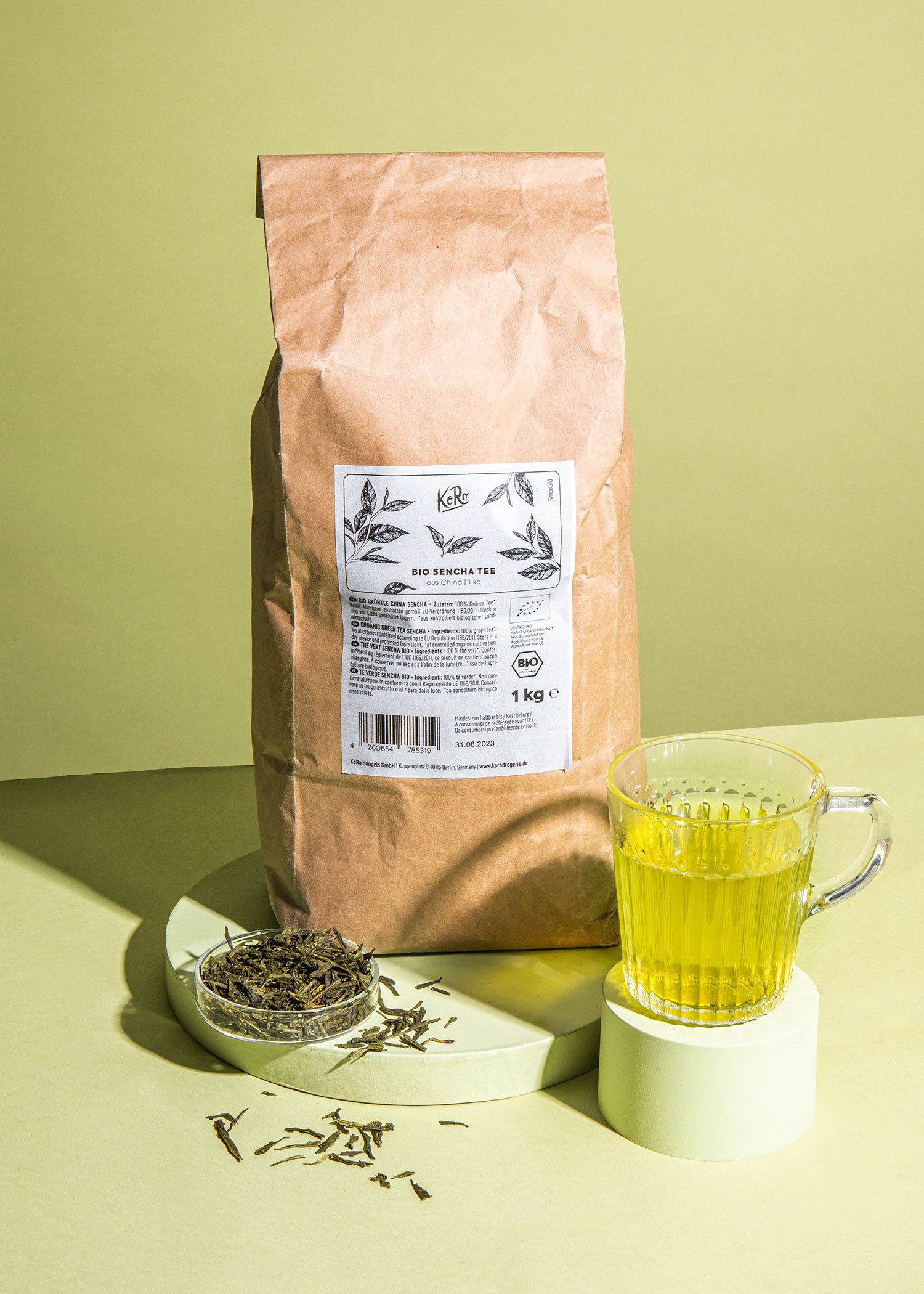 Ch verde Sencha da China Bio 1 kg