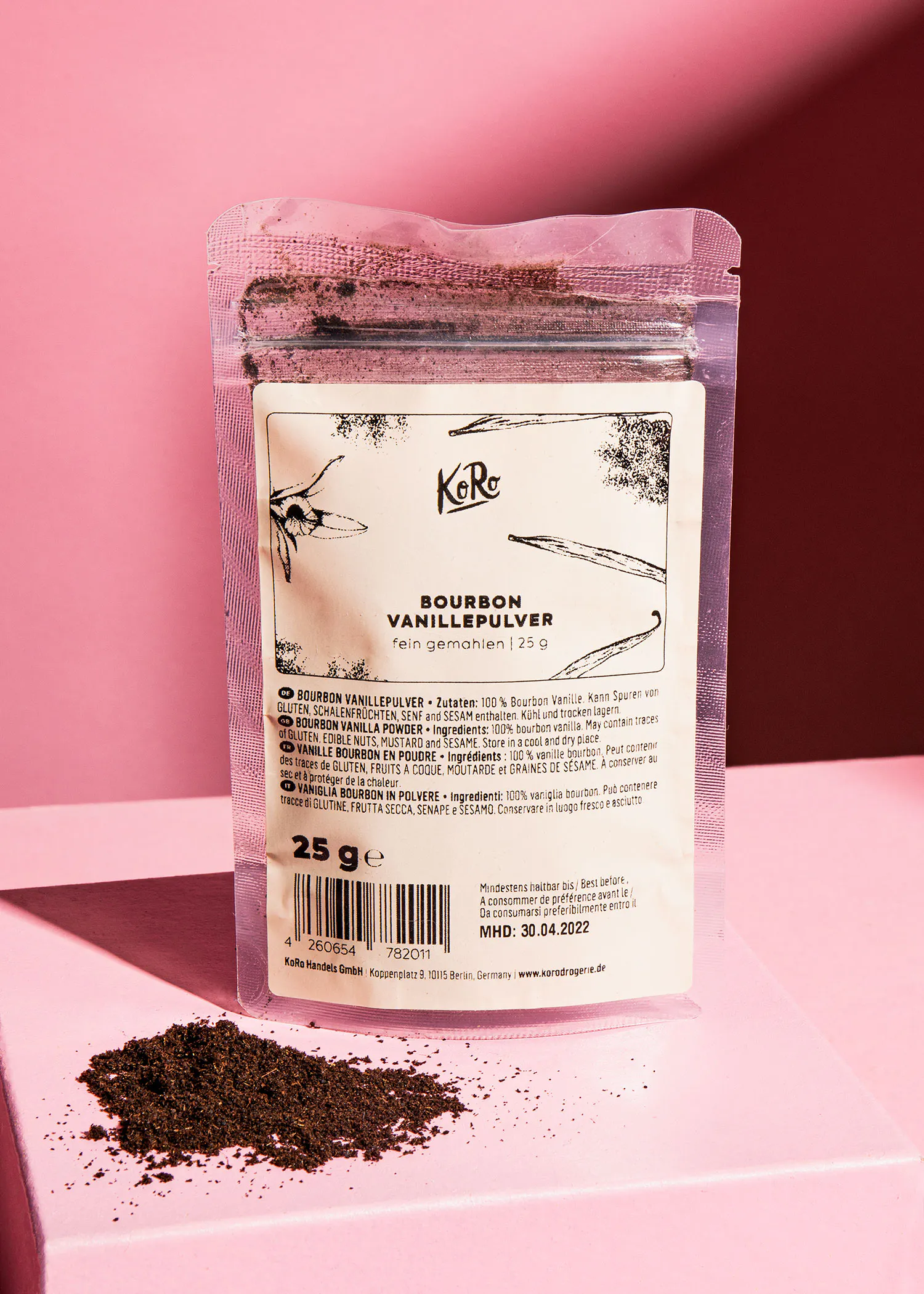 the back of a bag of bourbon vanillepulver