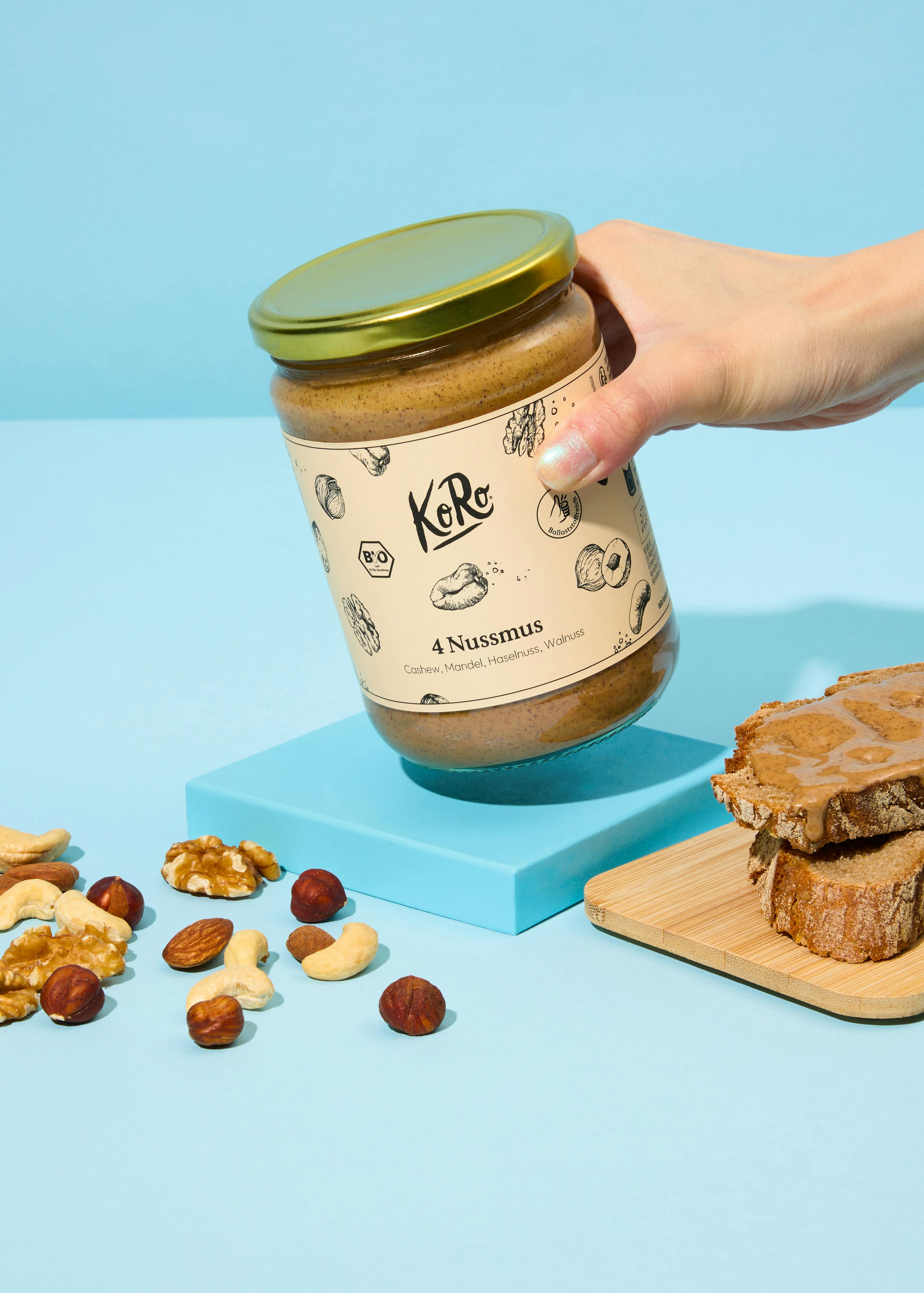 4255582815108 - Bio 4 Nussmus aus Cashew Mandel Haselnuss und Walnuss 500 g 4255582815108 - Bio 4 Nussmus aus Cashew Mandel Haselnuss und Walnuss 500 g