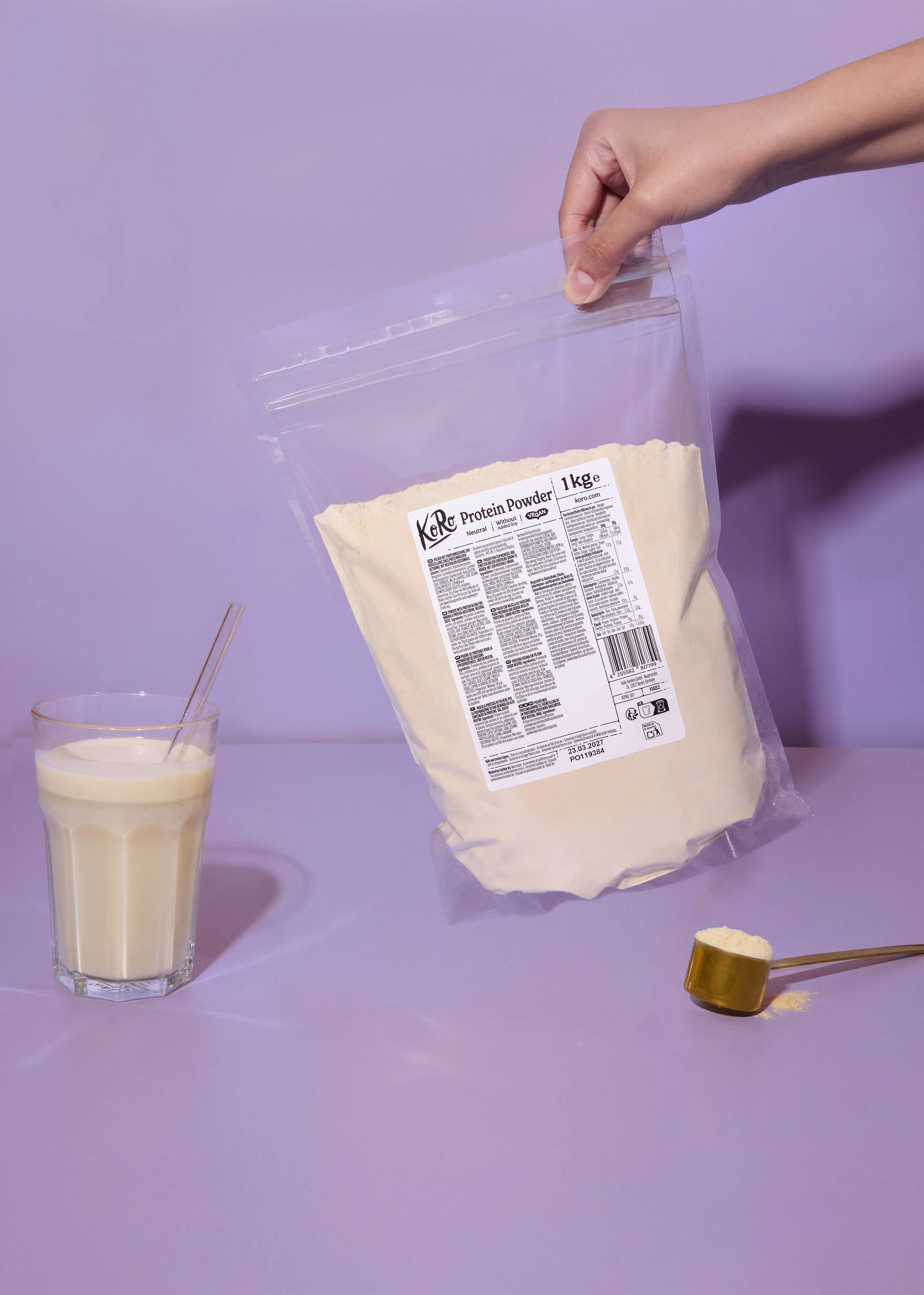 Proteína vegana neutra 1 kg