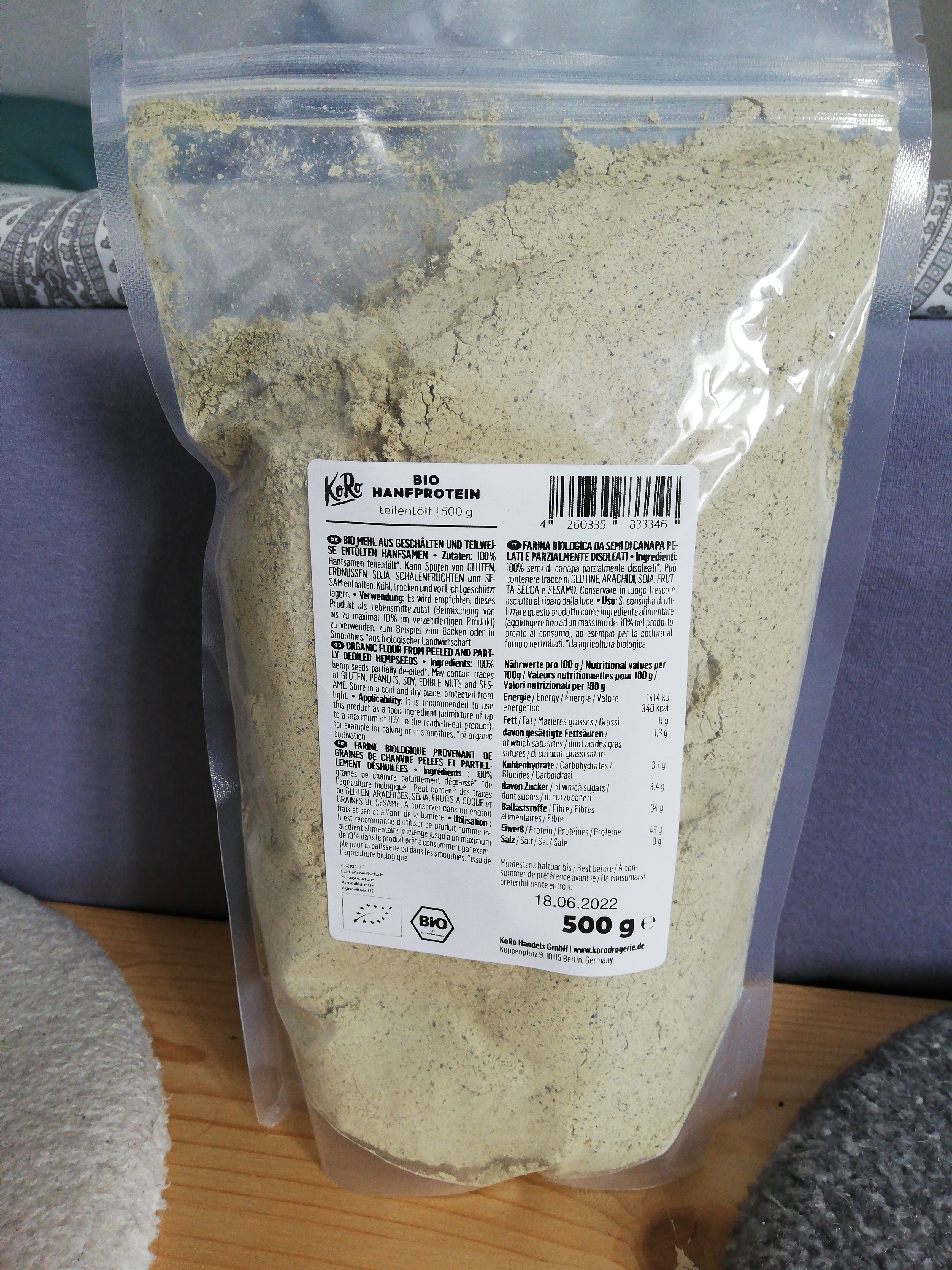 Bio Hanfprotein Kaufen | KoRo Germany