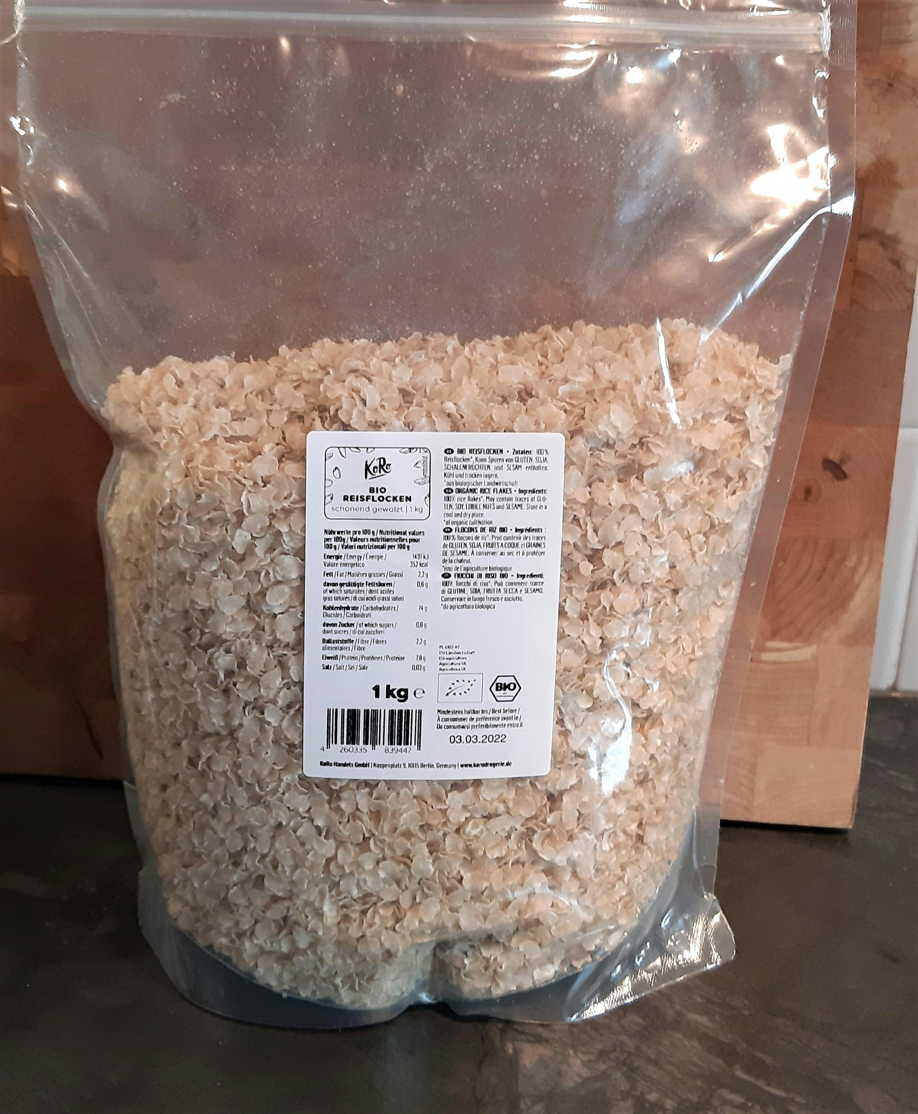 Achetez nos flocons de riz bio 1 kg | KoRo France