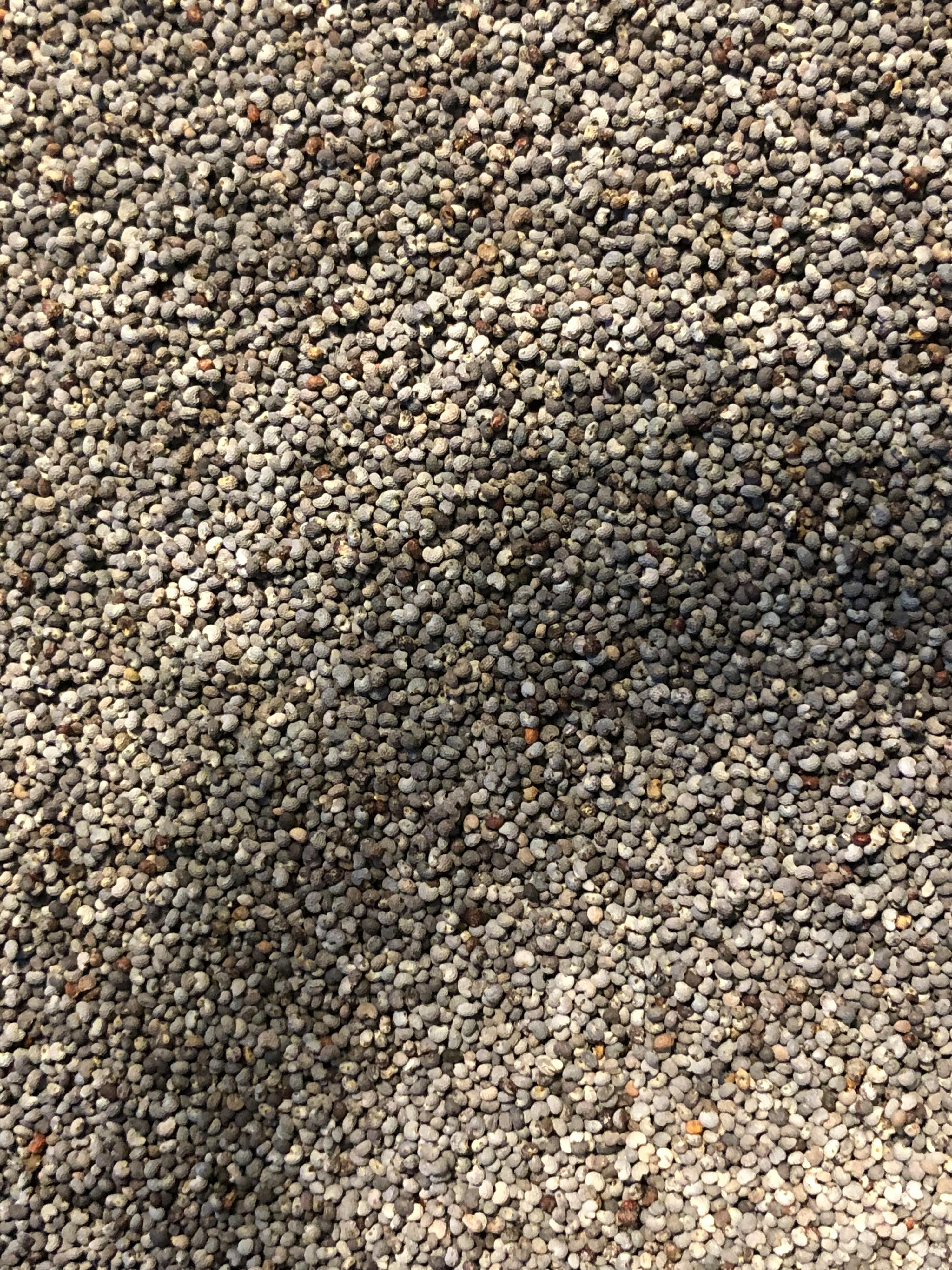 a close up of a pile of small stones