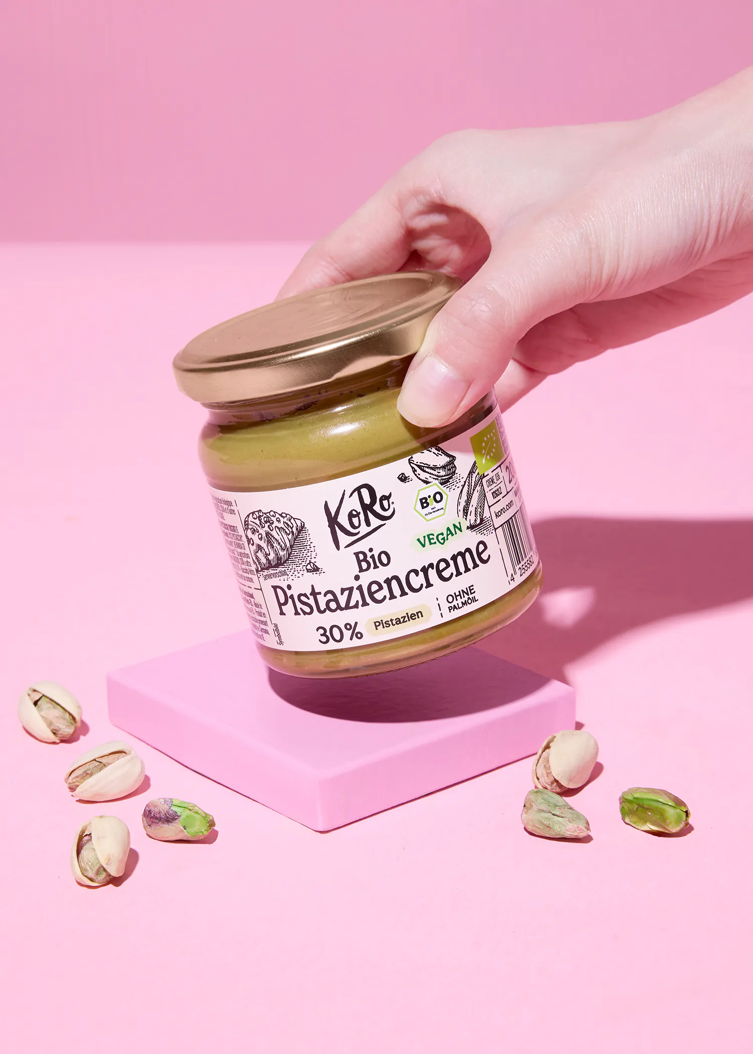 Crème de pistache bio avec 30 % de pistaches 200 g