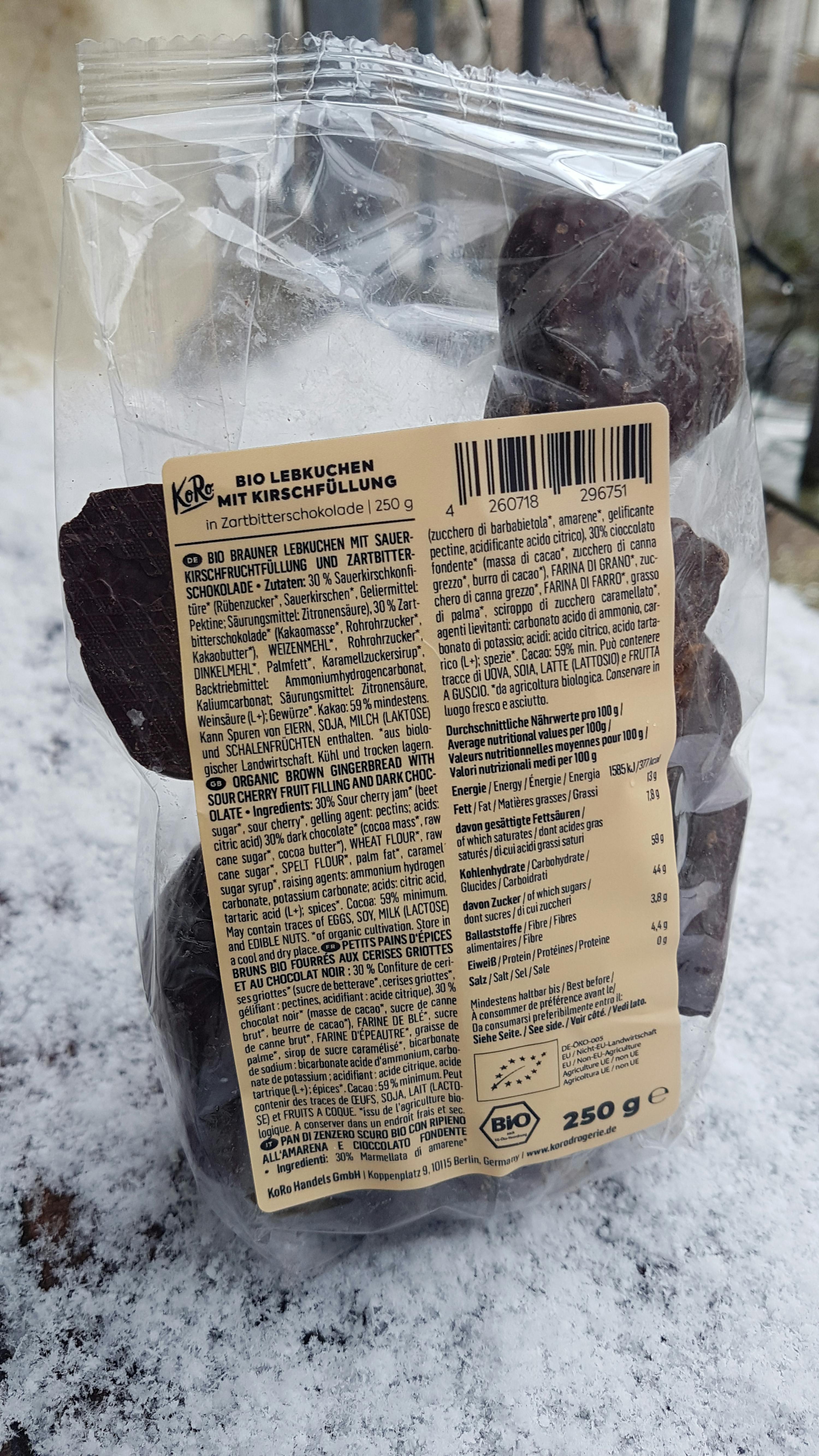 the back of a bag of bio lebkuchen cookies