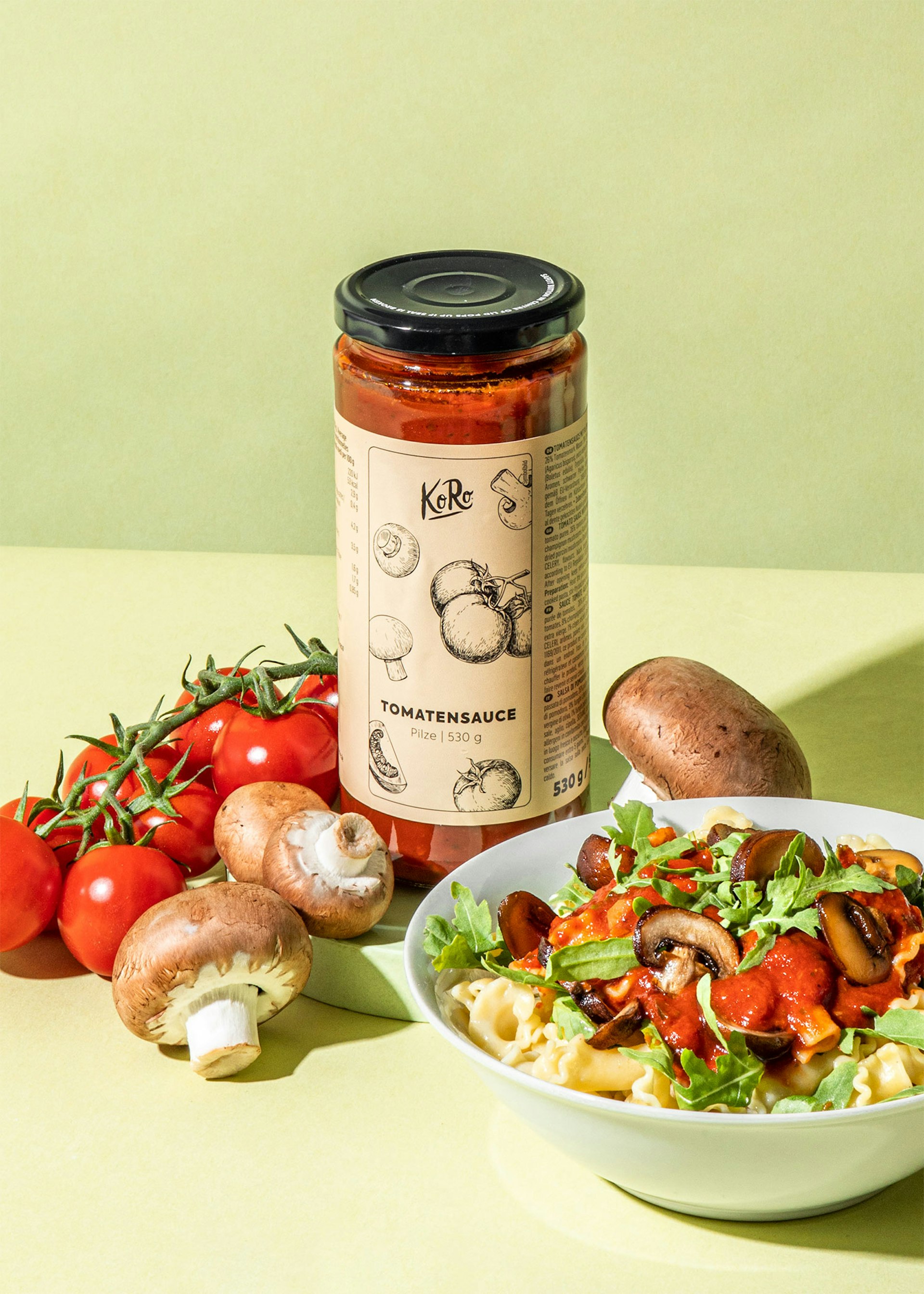 Achetez notre sauce tomate aux champignons KoRo France