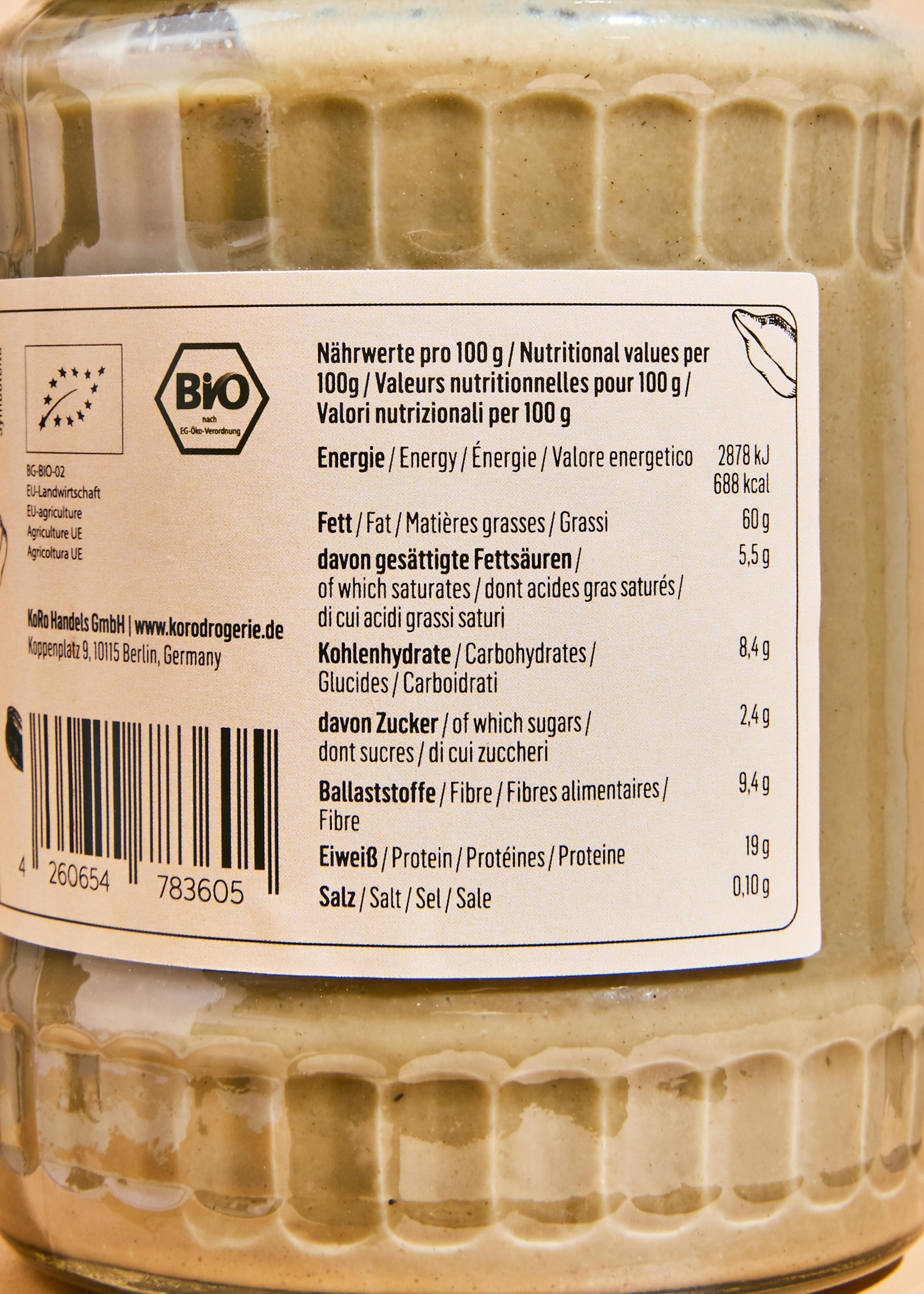 a jar of food with a label that says bio on it