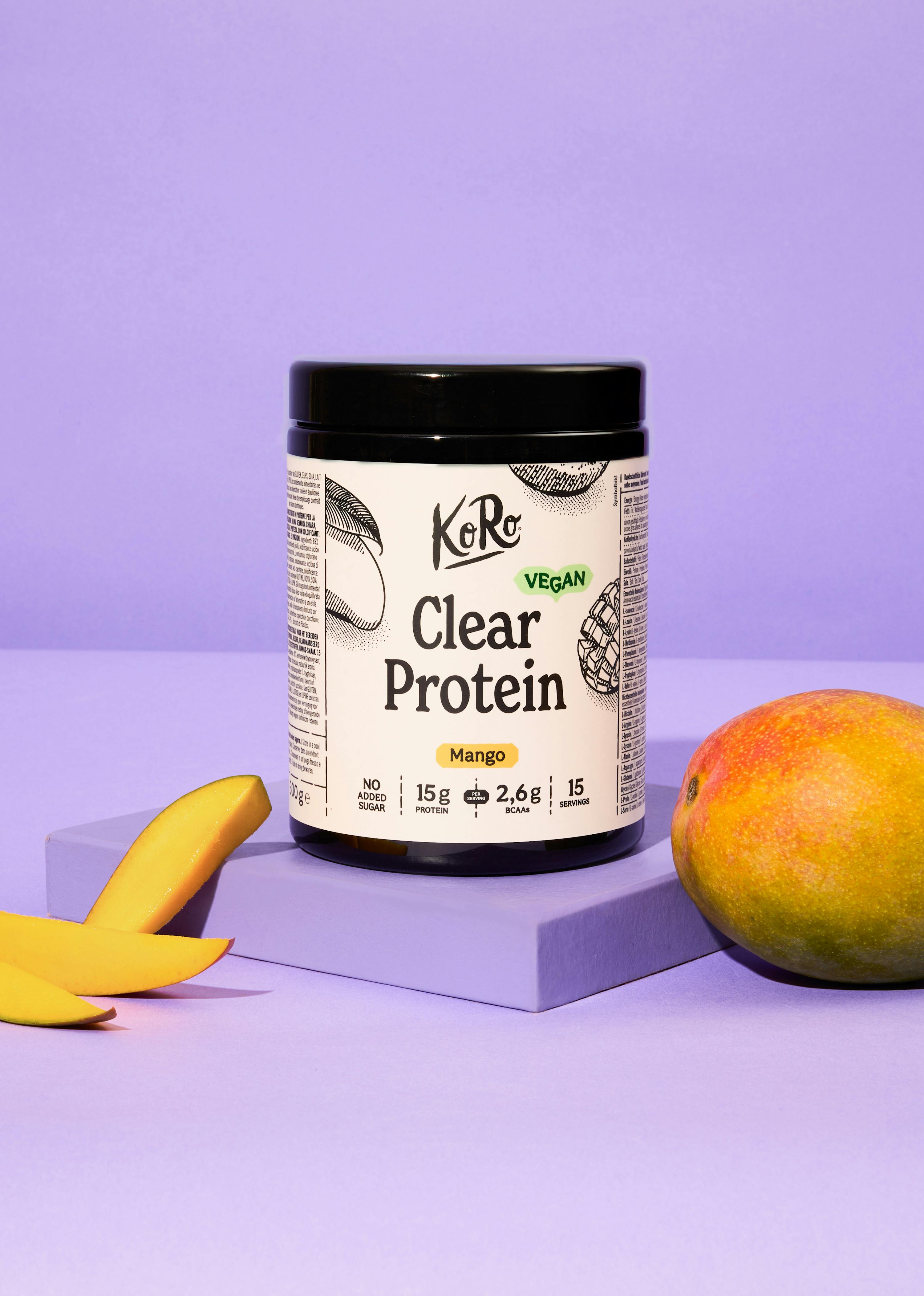 Clear vegan protein al mango | 300 g Clear vegan protein al mango | 300 g