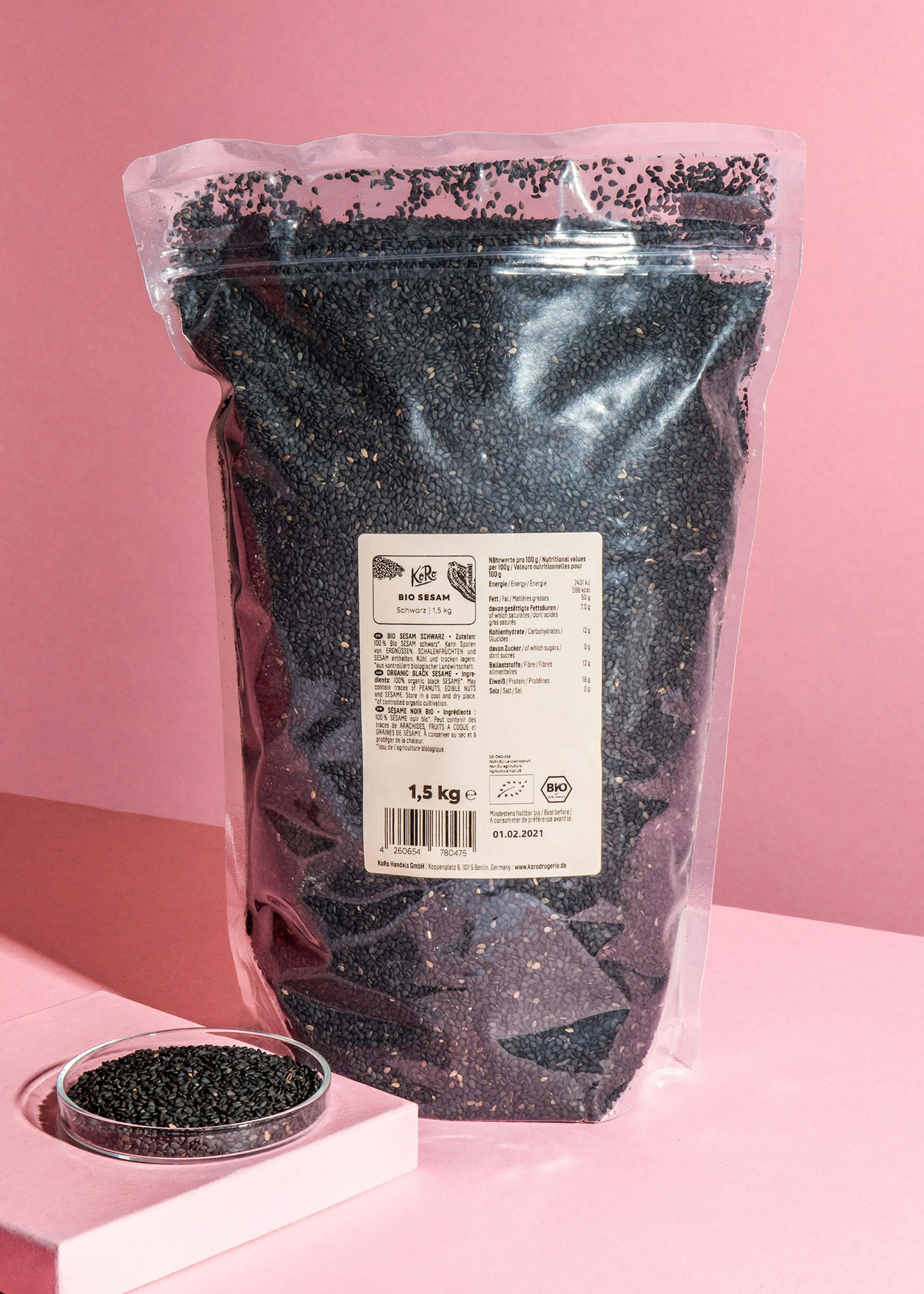 Graines de tournesol noir bio 5 kg