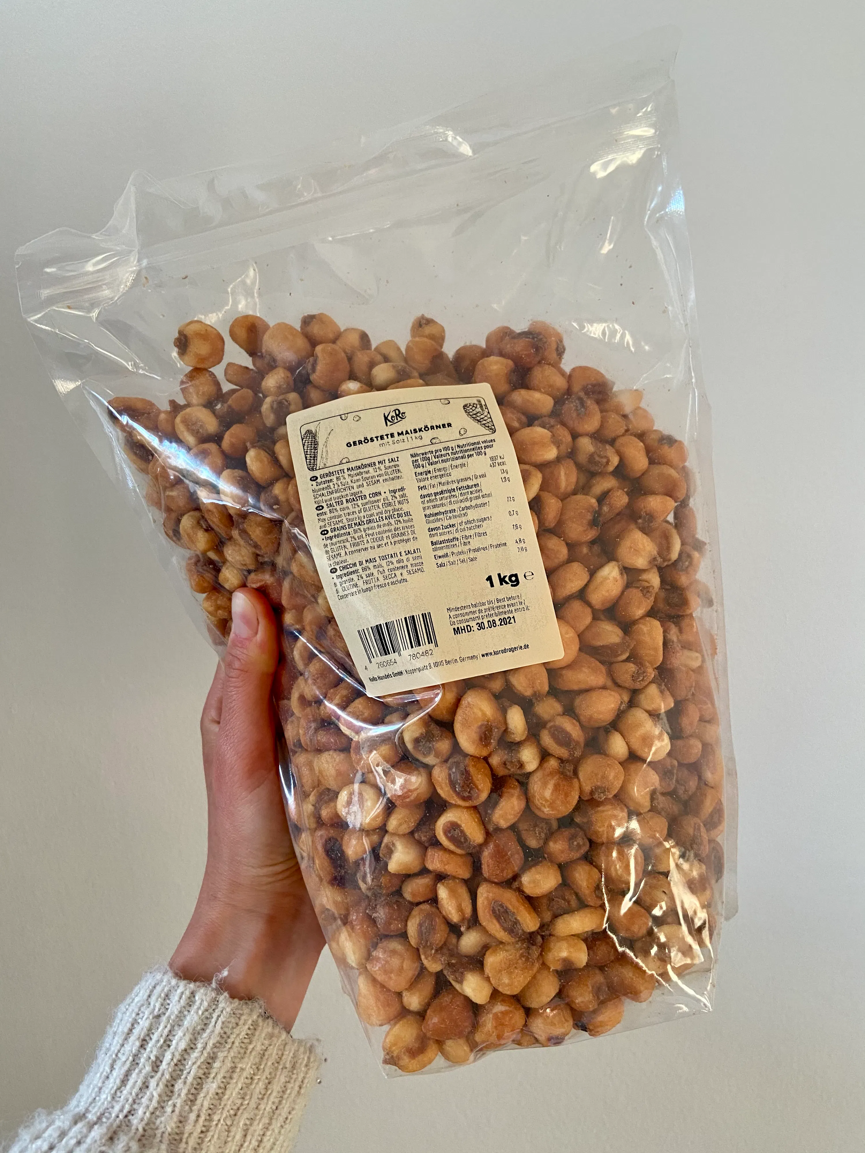 Geröstete Maiskörner mit Salz kaufen | KoRo Germany