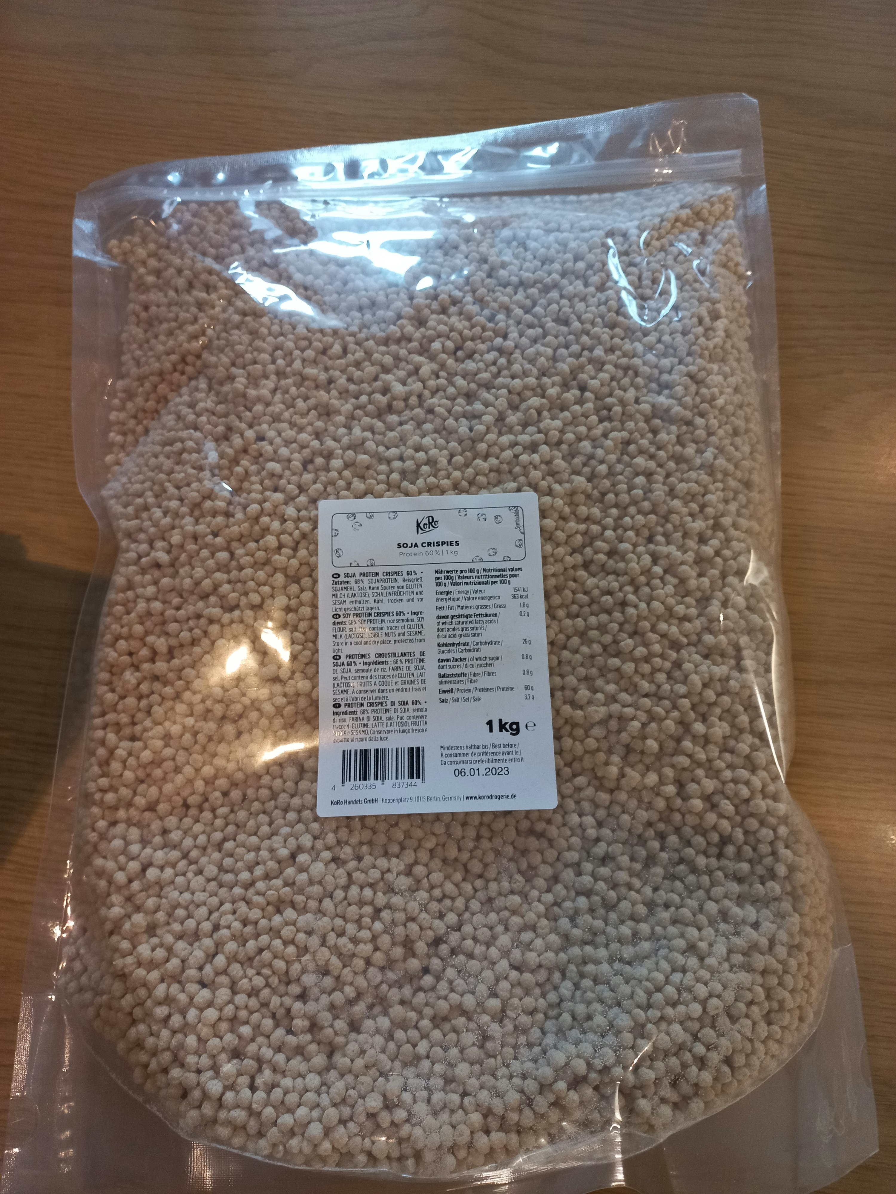 Buy soy protein crispies 60 KoRo United Kingdom