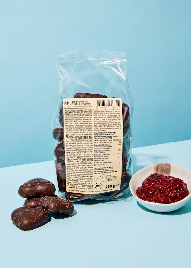 the back of a bag of chocolate covered cookies says bio