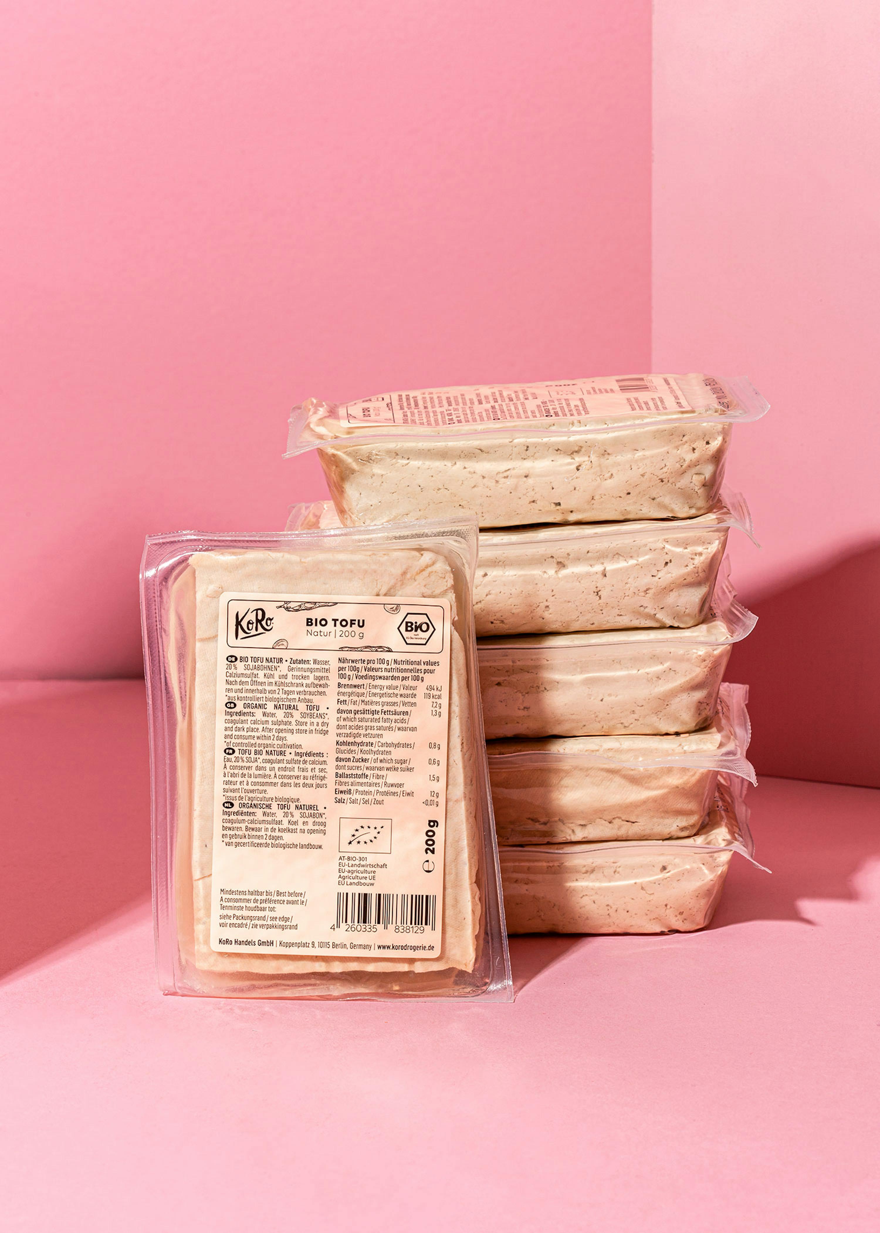 Organic smoked tofu 6 x 200g KoRo Ireland