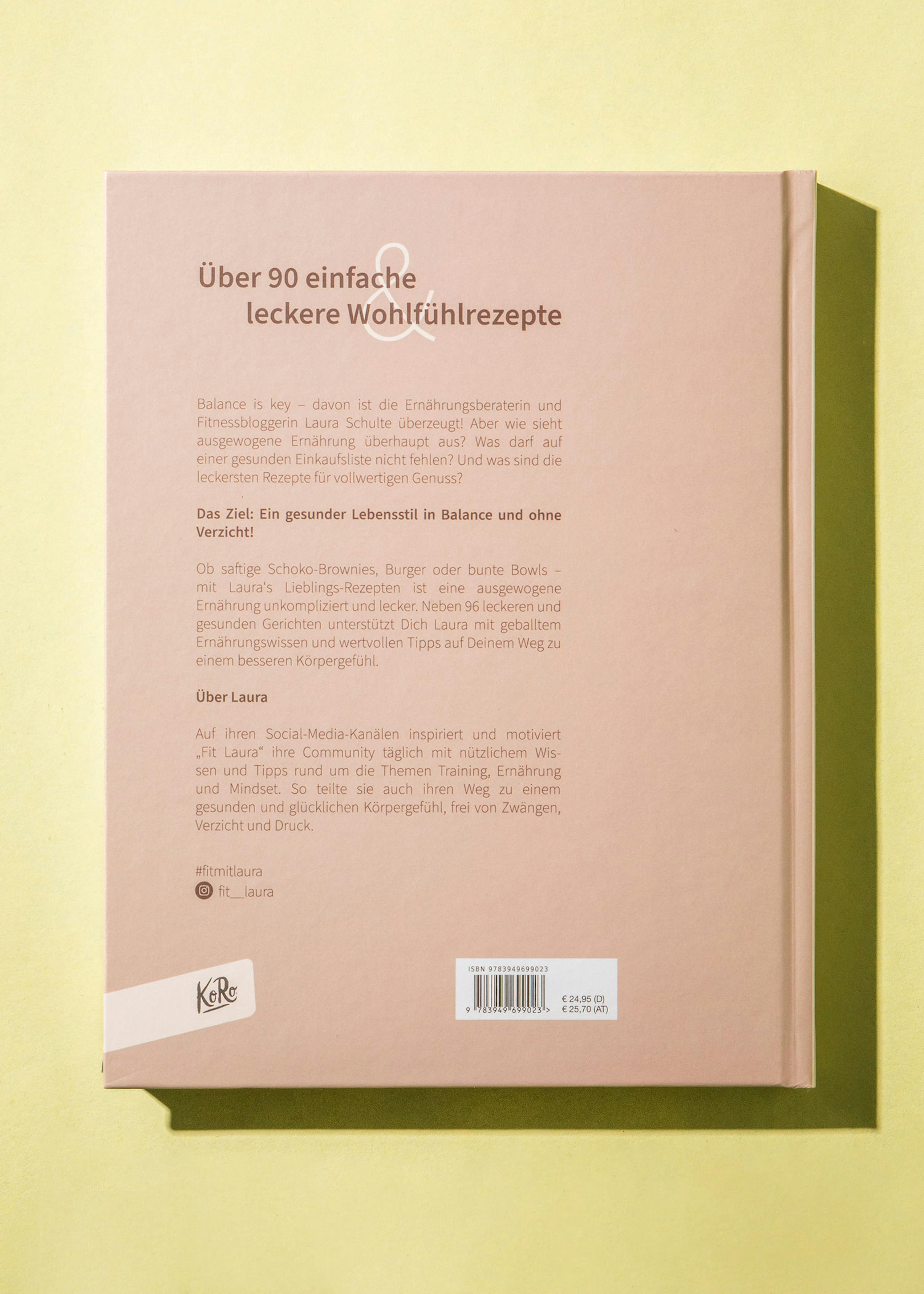 the back of a book titled über 90 einfache leckere wohlfuhrerzepte