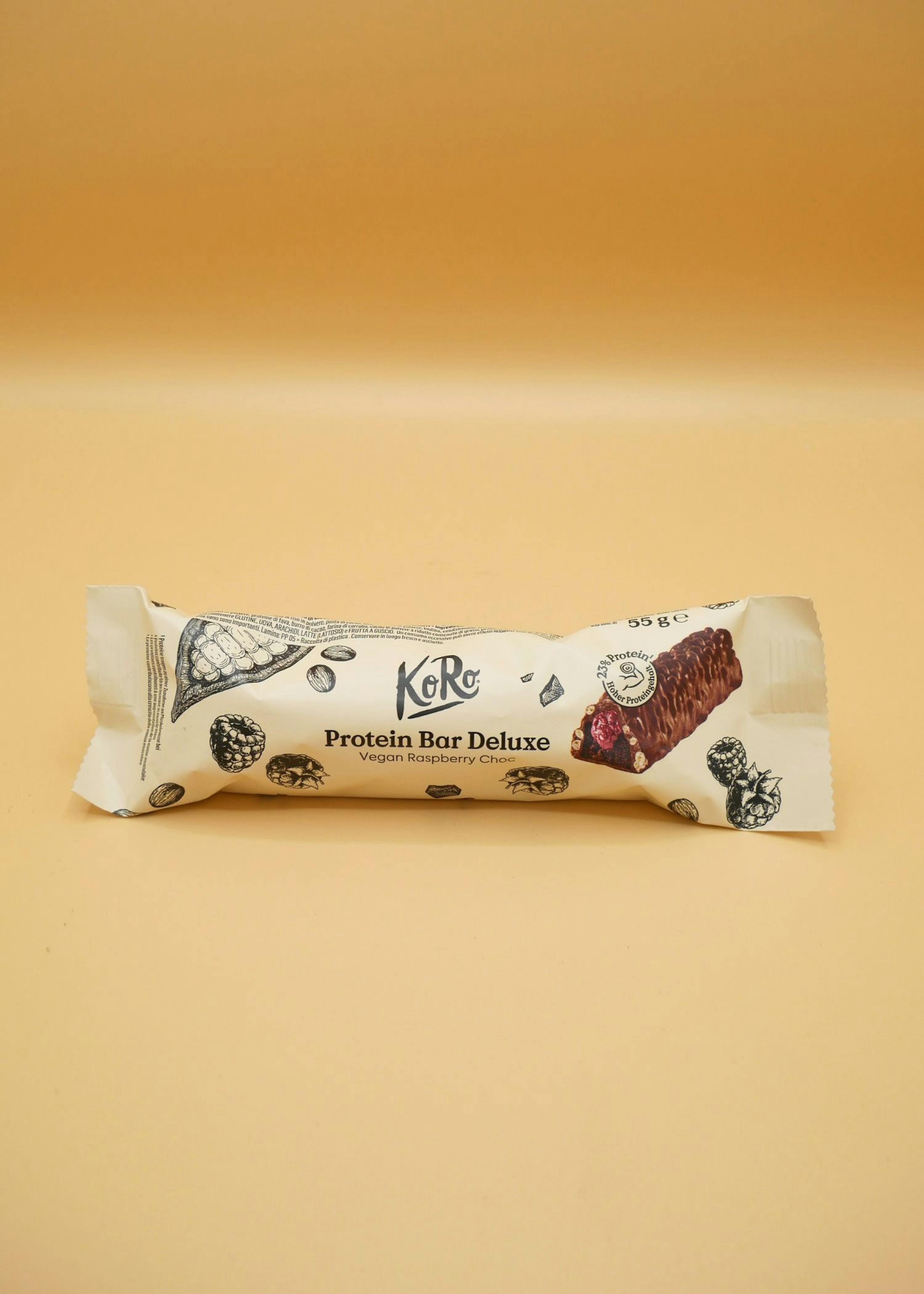 4255582814736 - Protein Bar Deluxe Vegan Raspberry Choc 12 x 55 g - 2 Wahl 4255582814736 - Protein Bar Deluxe Vegan Raspberry Choc 12 x 55 g - 2 Wahl