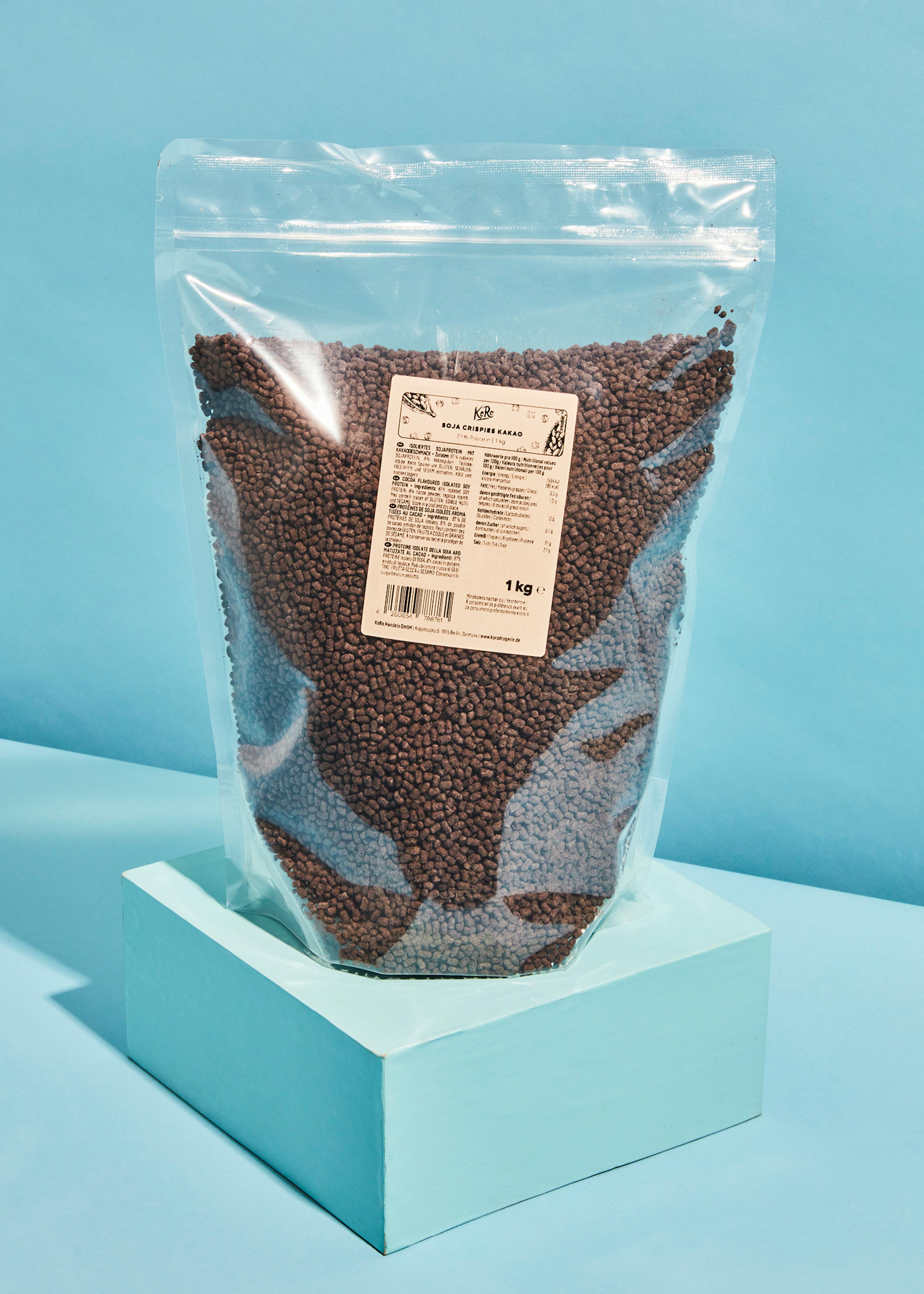 Verpersoonlijking Ja garage Soja proteïne crispies 75% met cacao kopen | KoRo Nederland