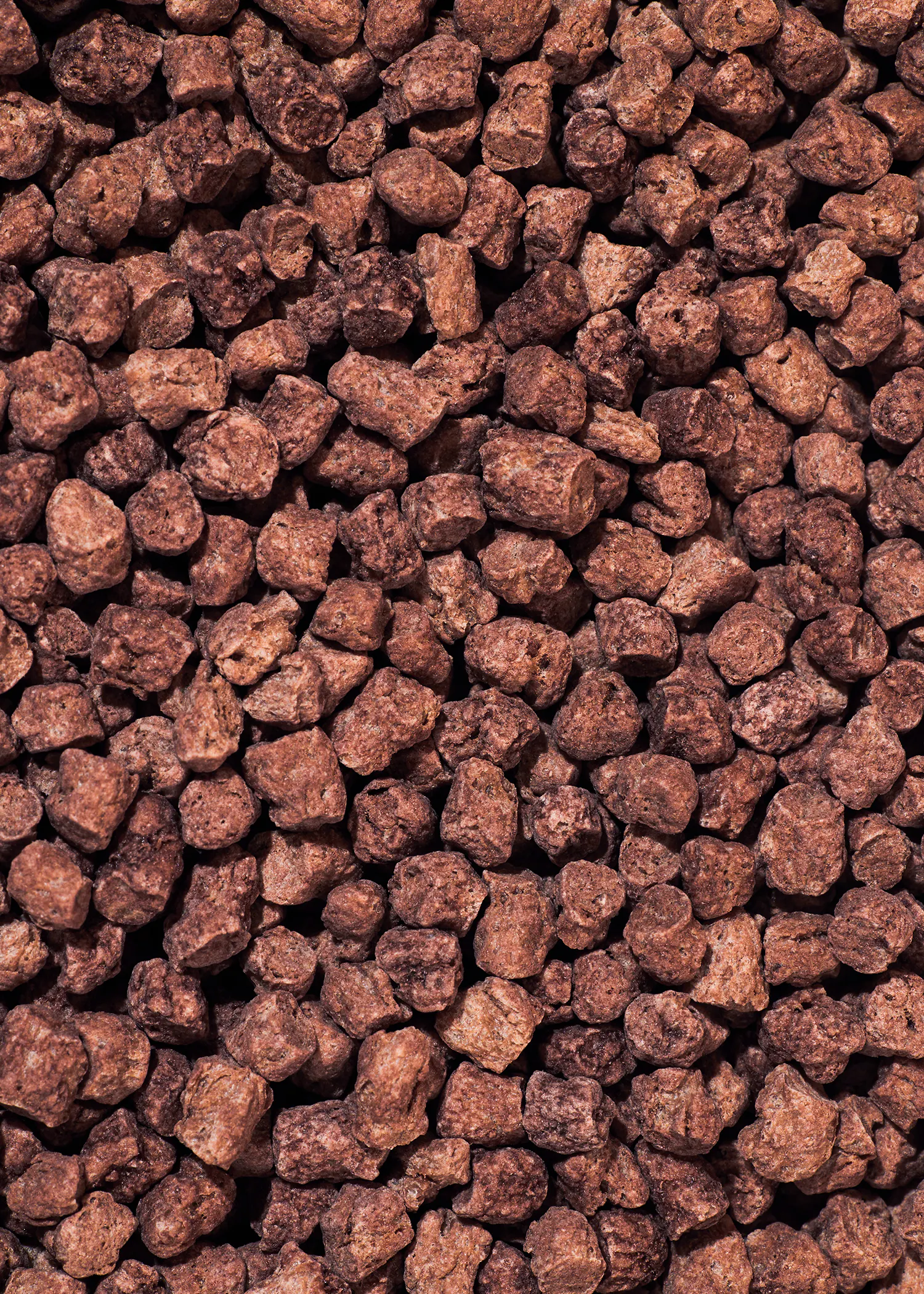 eine Nahaufnahme eines Haufens brauner Steine