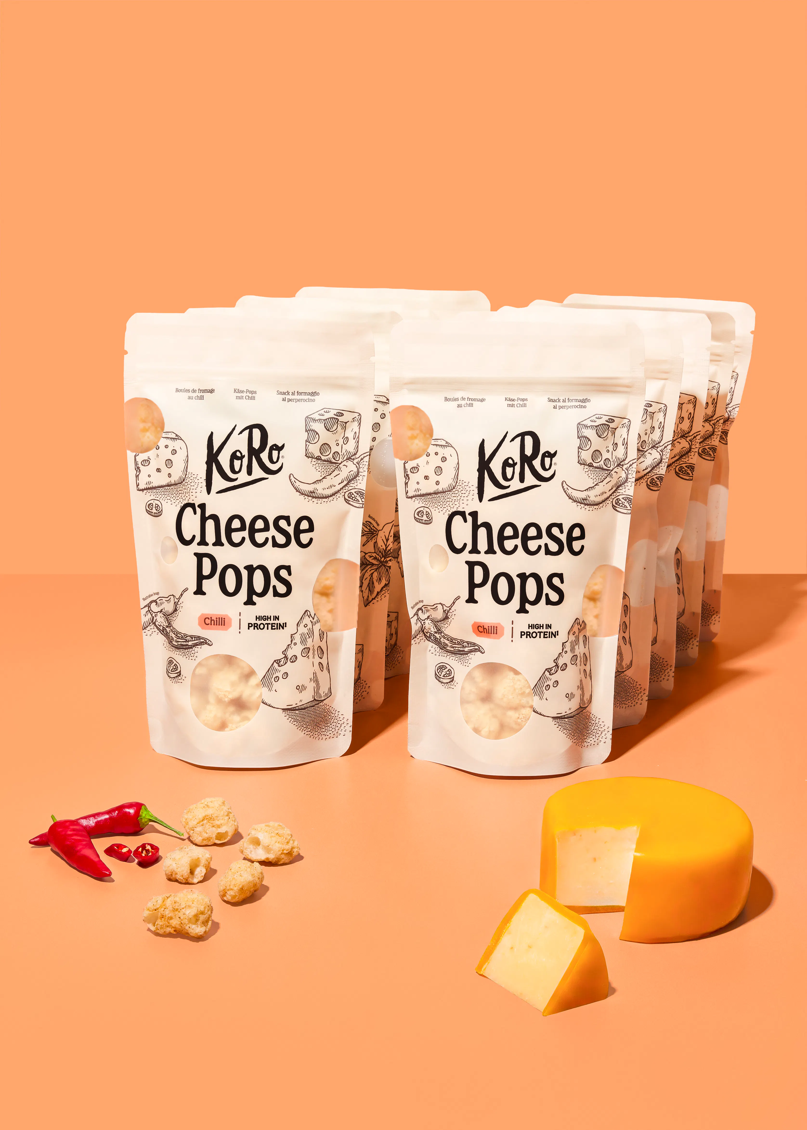 Cheese Pops Gouda-Chili | 10 x 50 g