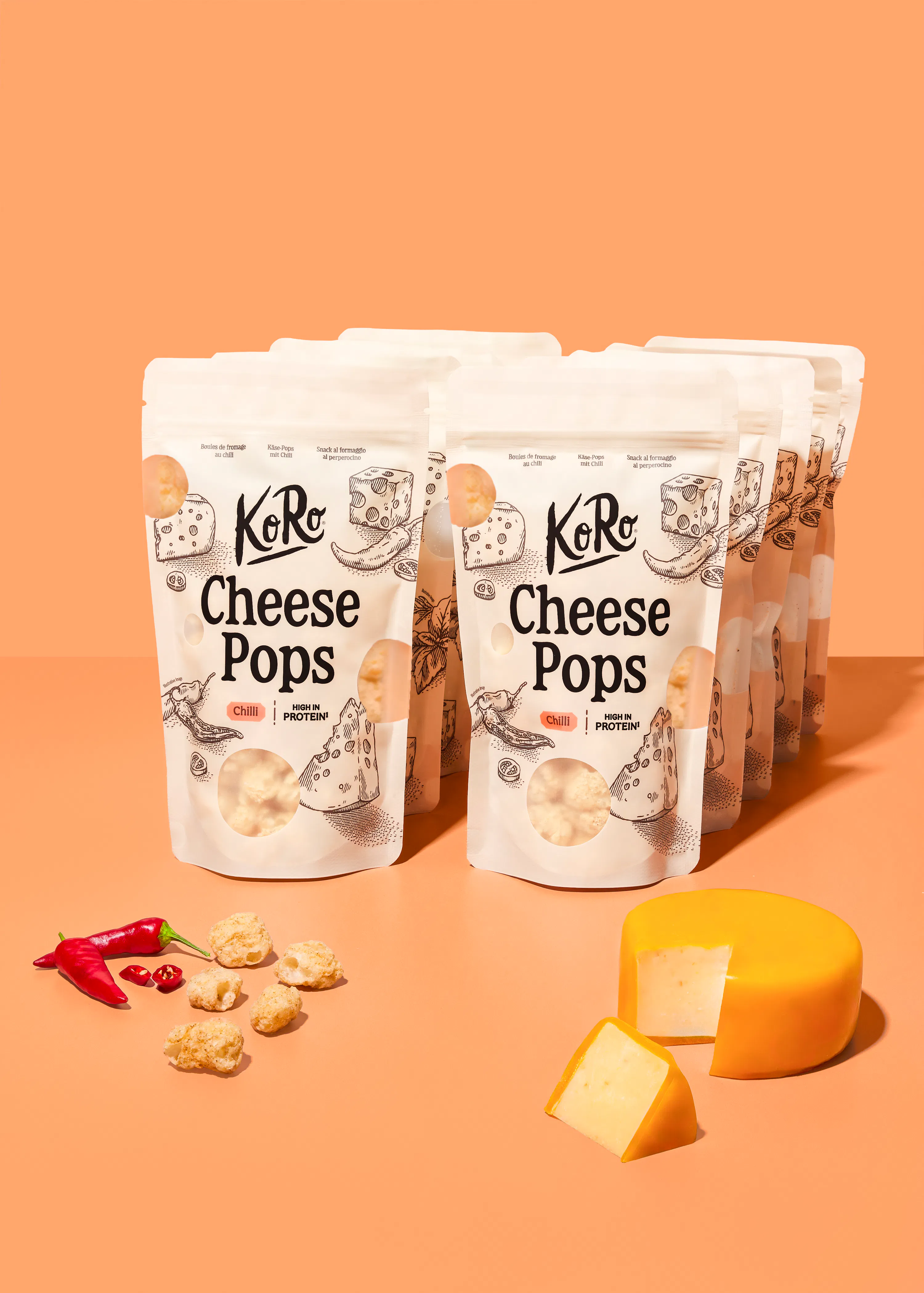 Cheese Pops Gouda-Chili | 10 x 50 g